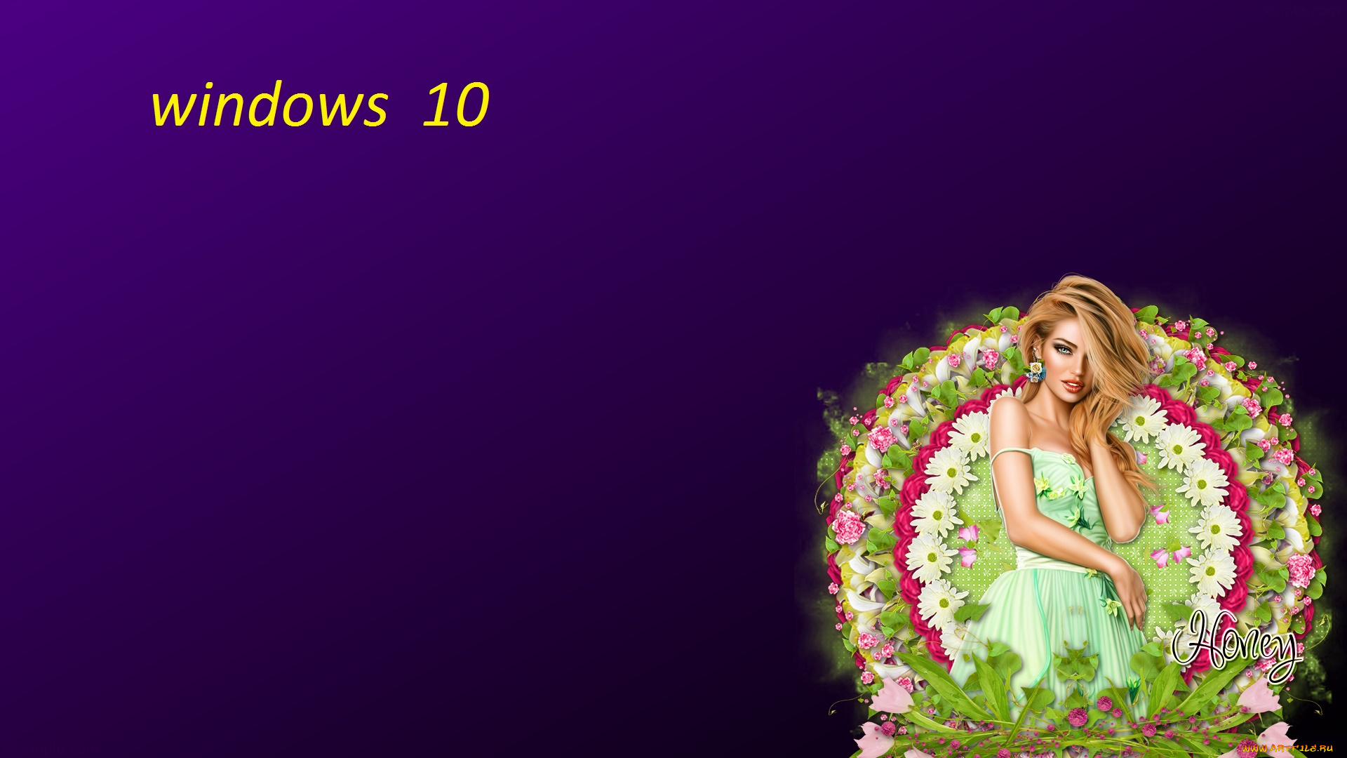 компьютеры, windows, , 10, логотип, фон