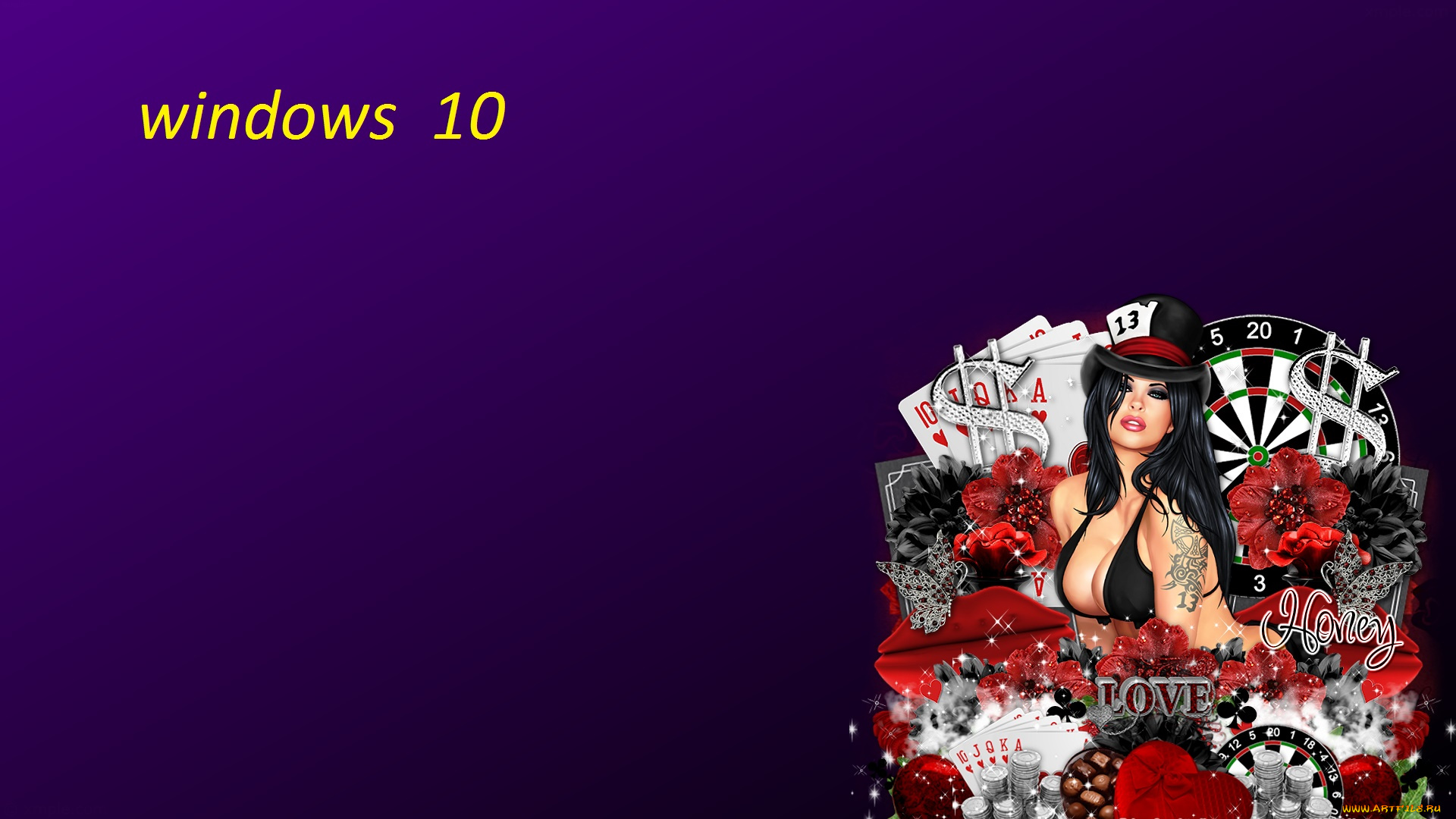 компьютеры, windows, , 10, логотип, фон