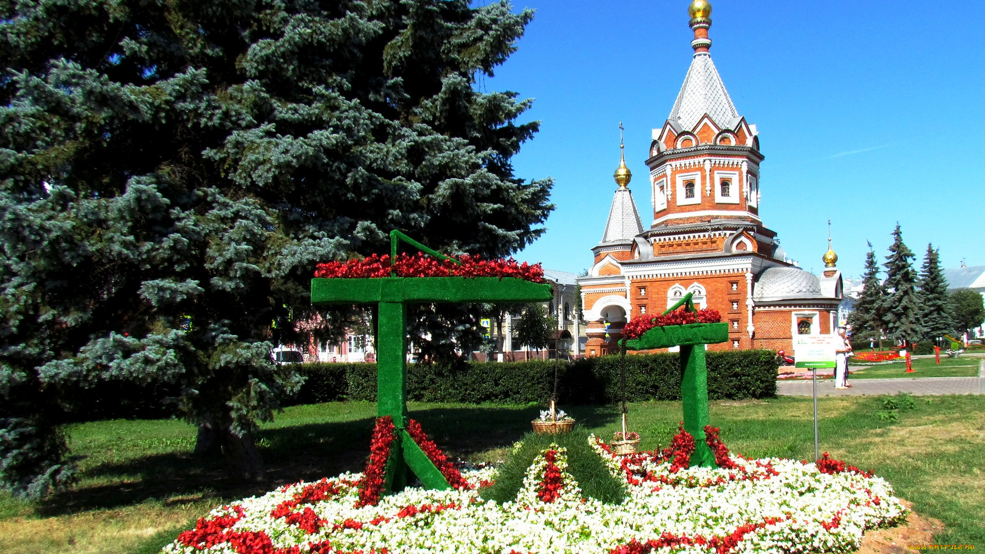 Ярославль, города, -, православные, церкви, , монастыри, ель, храм, парк