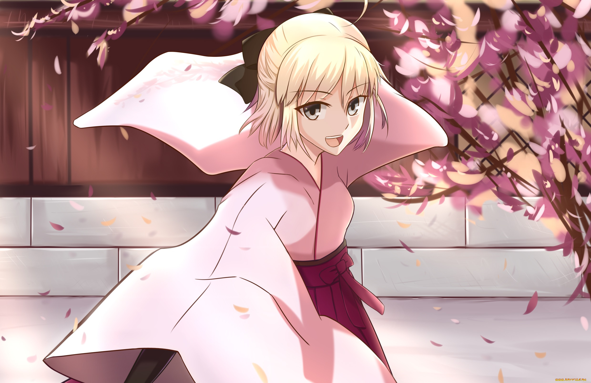 аниме, fate, stay, night, sakura, saber
