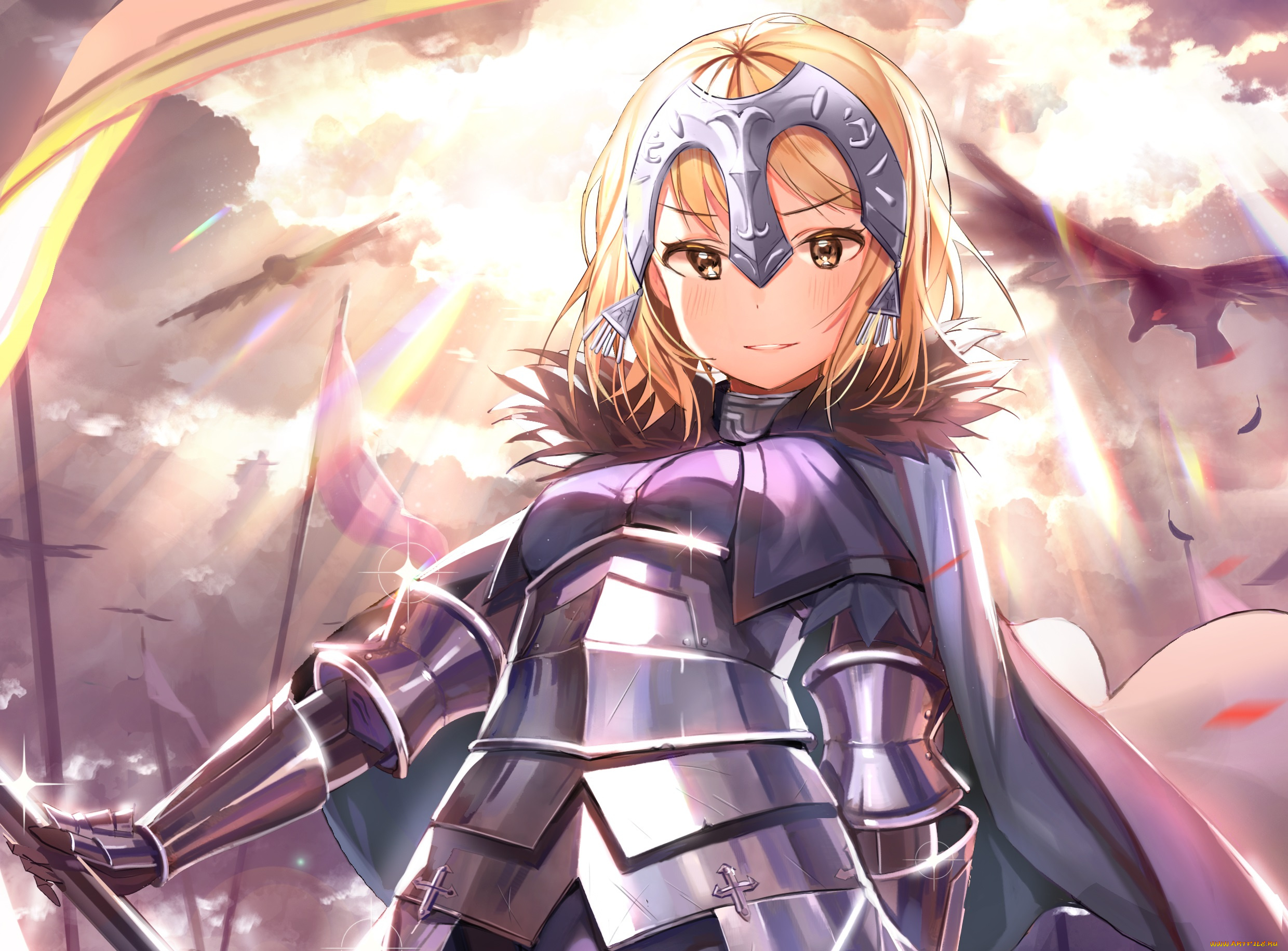 аниме, fate, stay, night, joan, alter