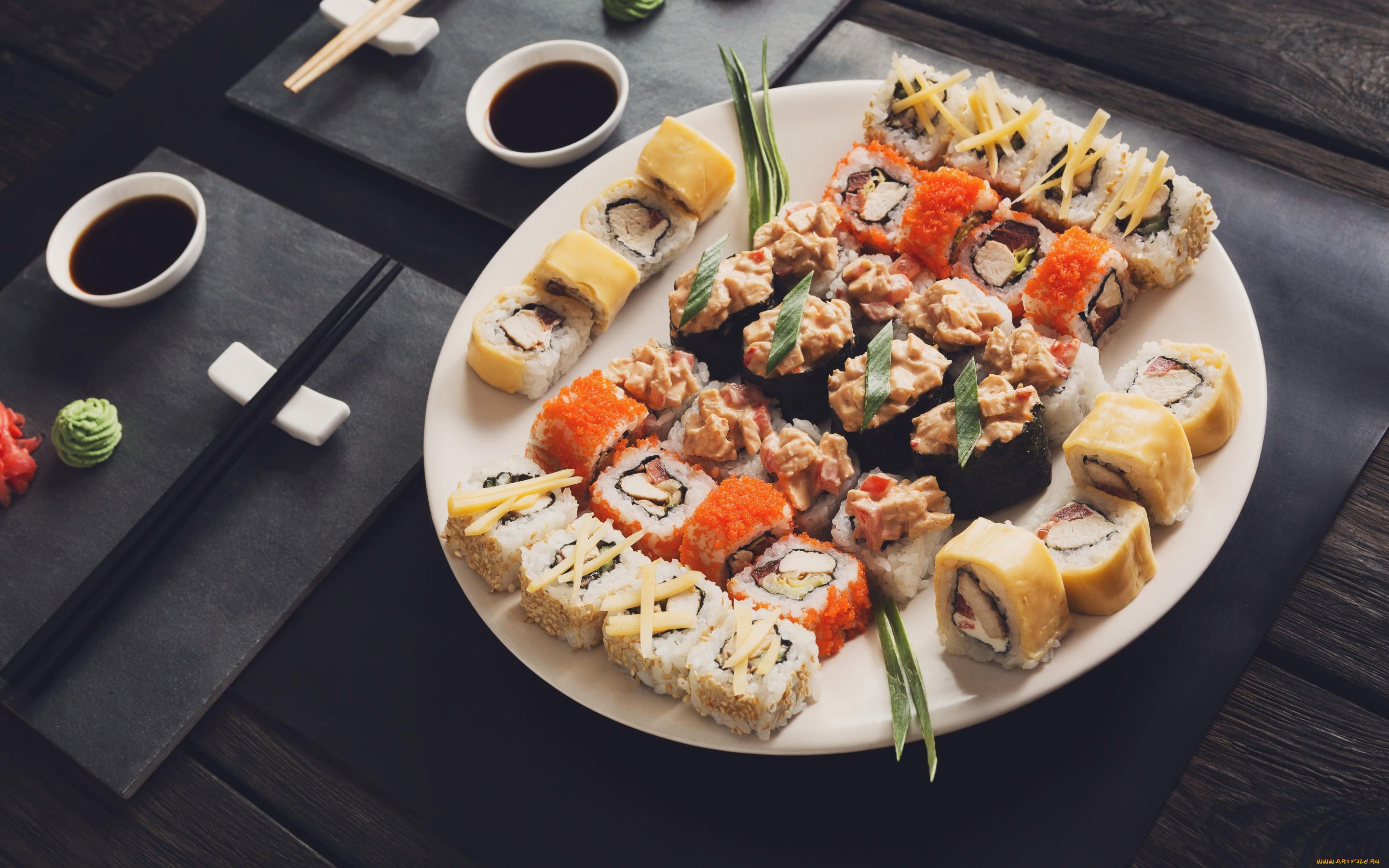 еда, рыба, , морепродукты, , суши, , роллы, соус, вассаби, роллы, sushi, палочки, japanese, food, set, имбирь, суши