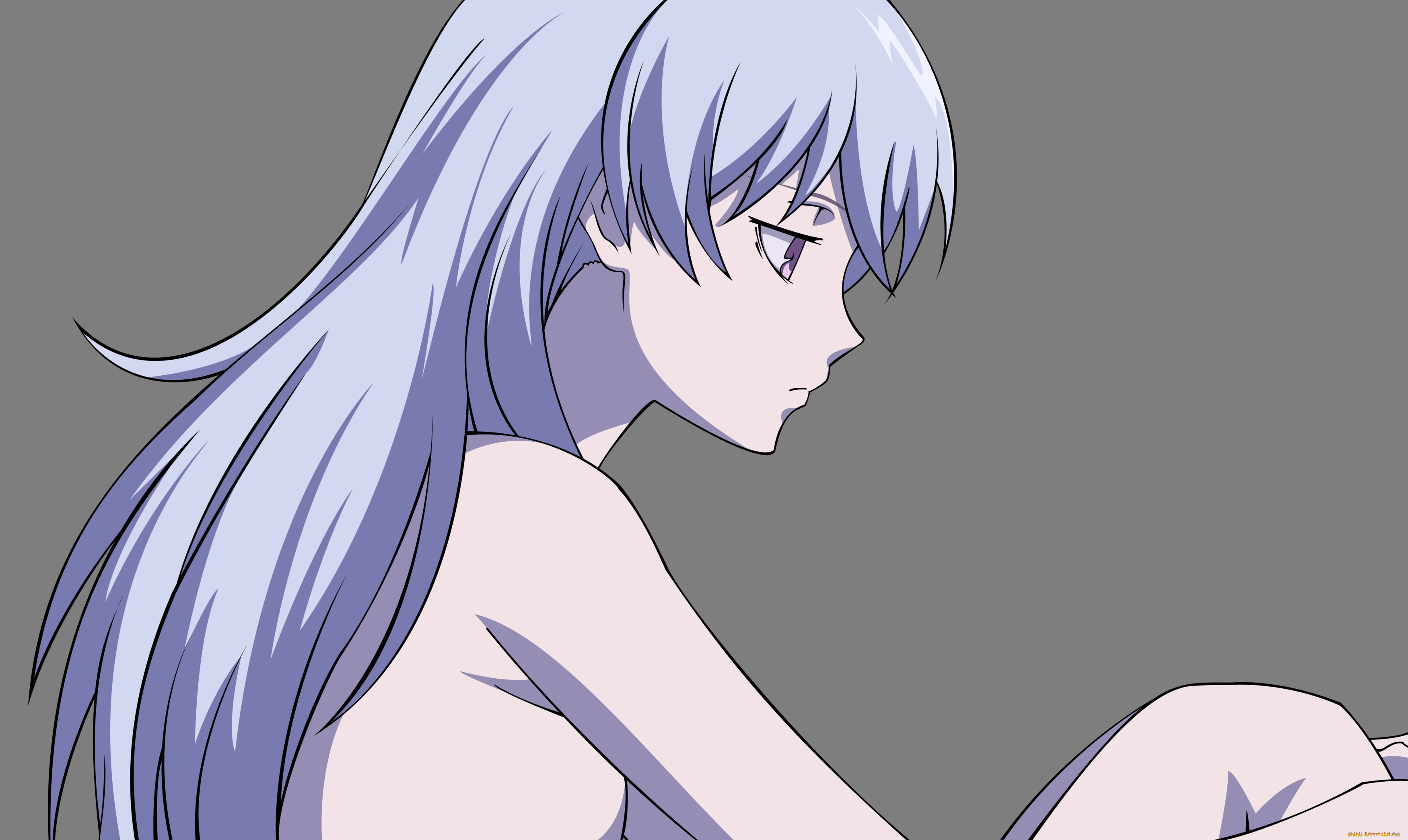 аниме, darker, than, black, девушка, фон, взгляд