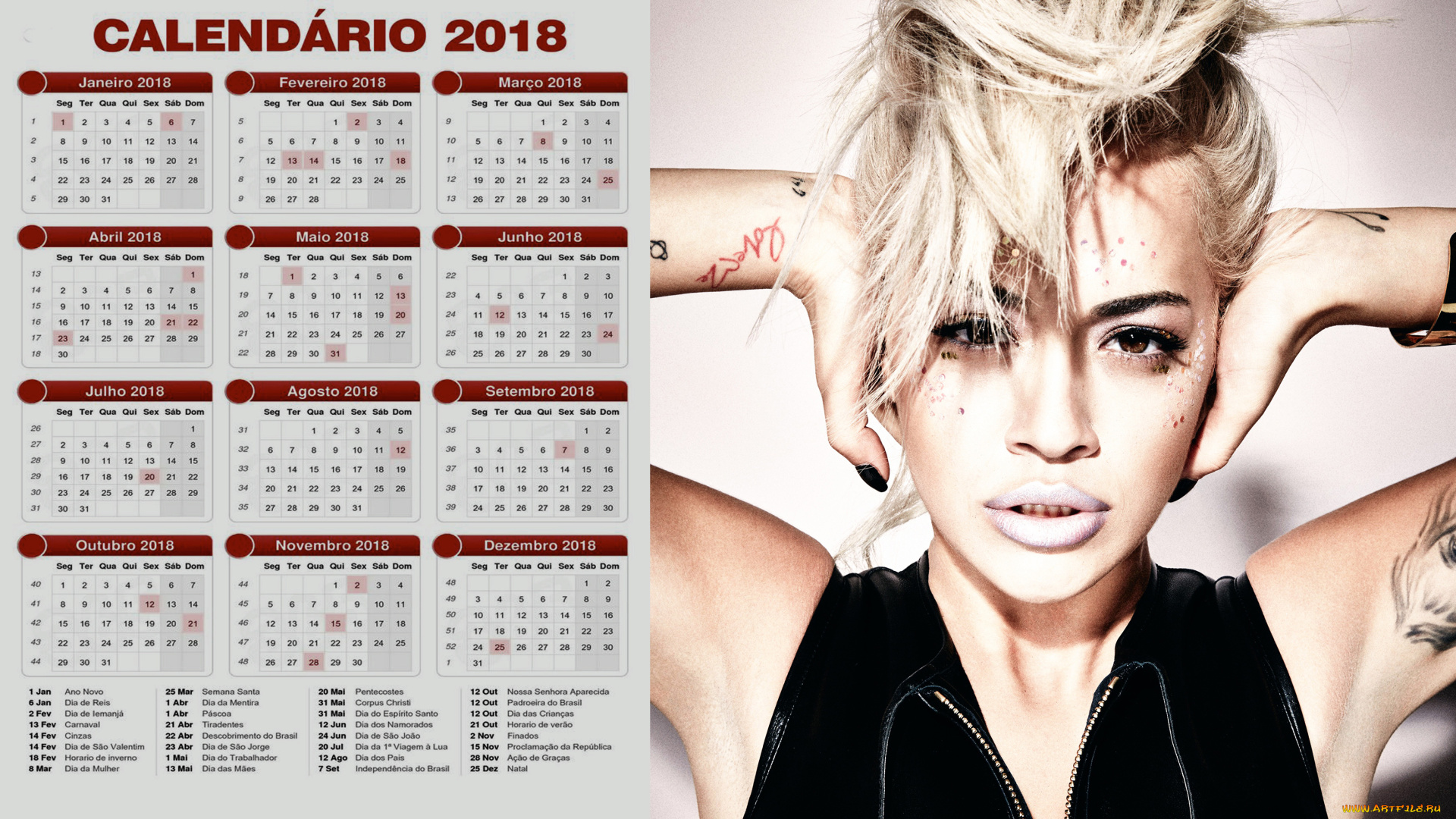 календари, знаменитости, лицо, взгляд, девушка