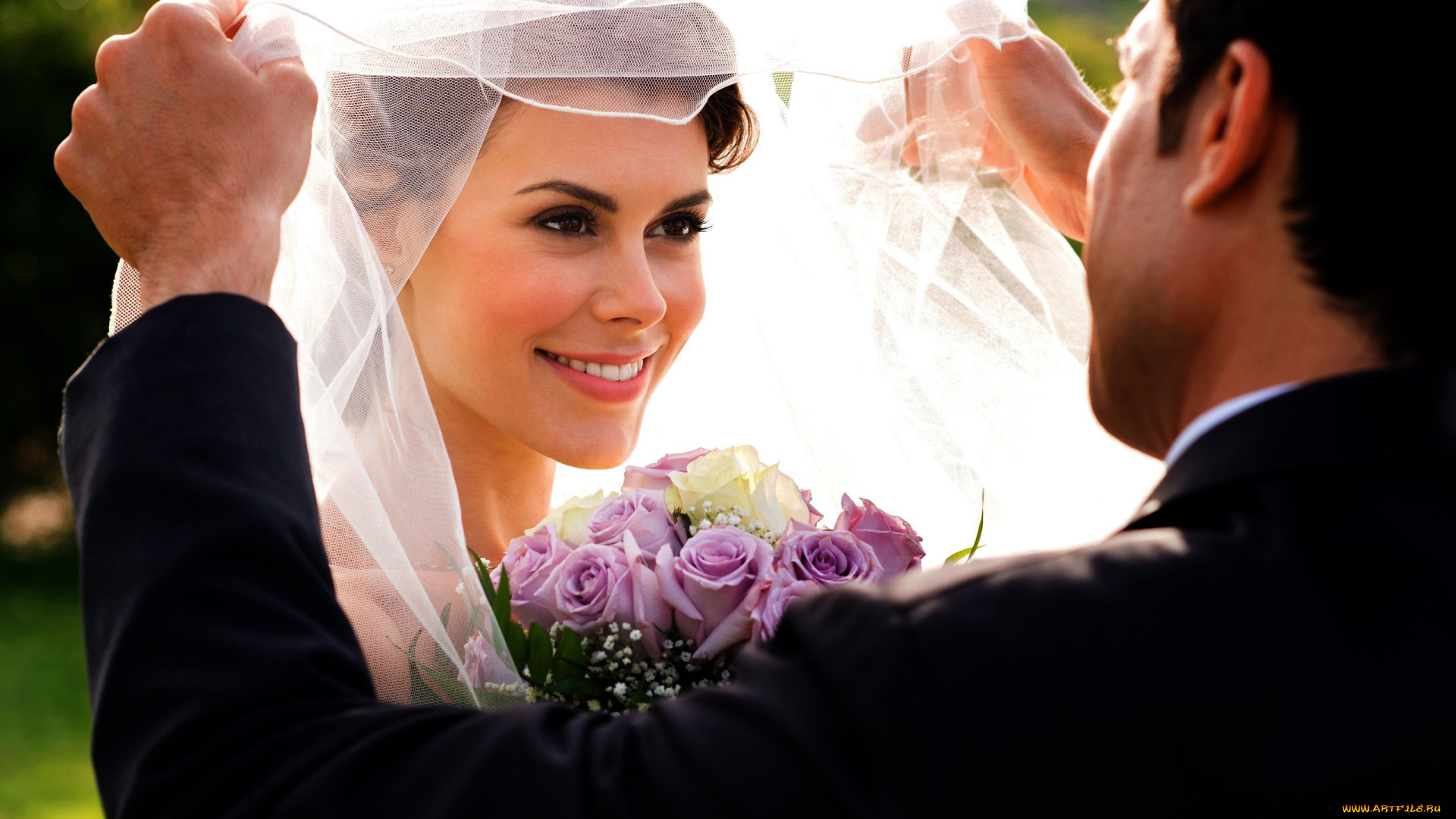 разное, мужчина, женщина, фата, невеста, новобрачные