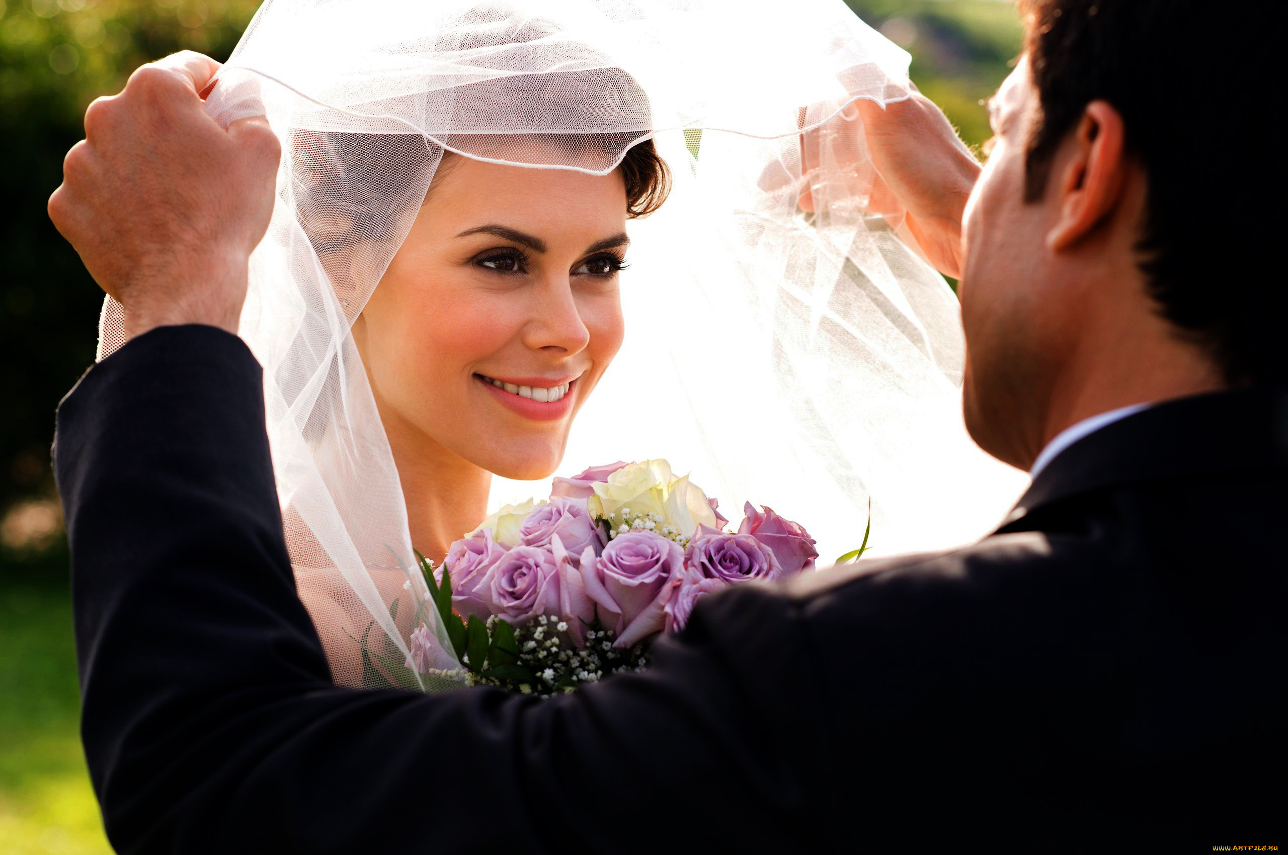 разное, мужчина, женщина, фата, невеста, новобрачные