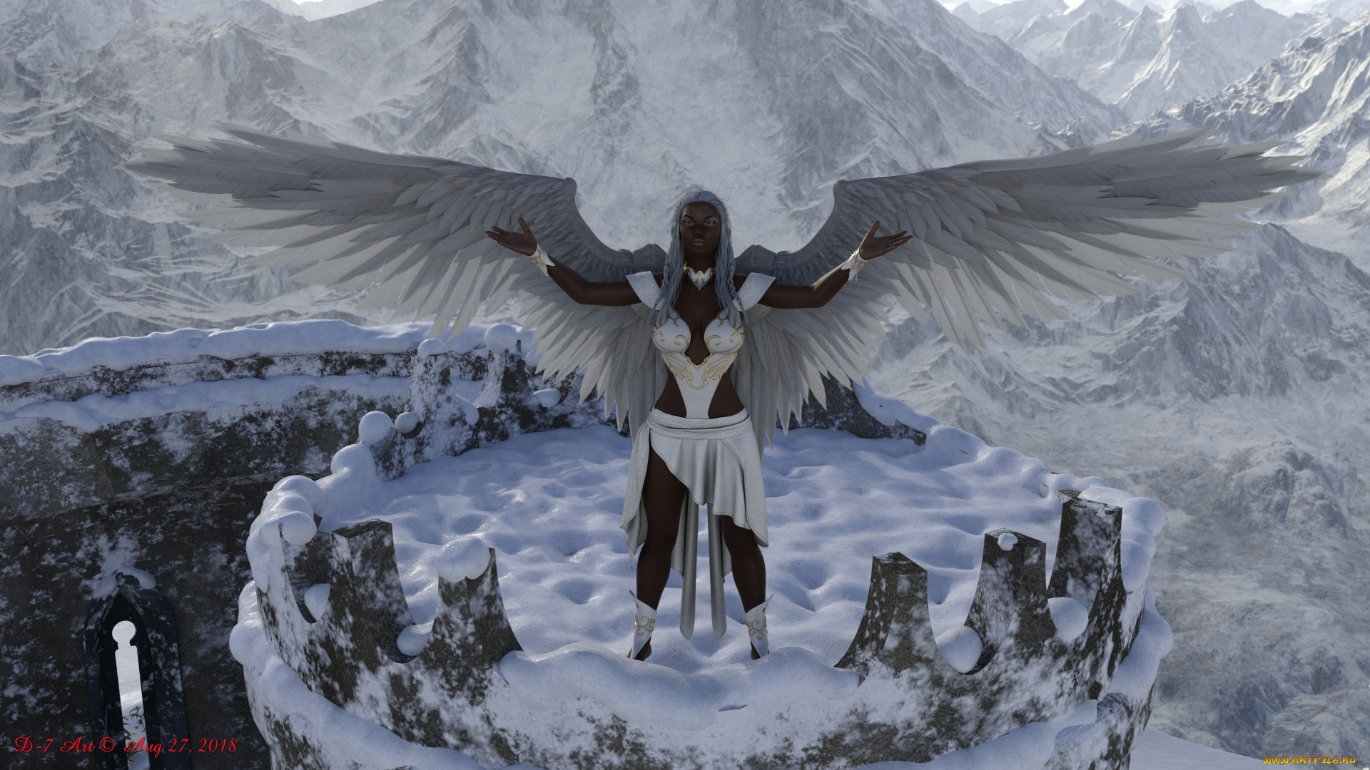 3д, графика, ангел, , angel, ангел, фон, взгляд, девушка