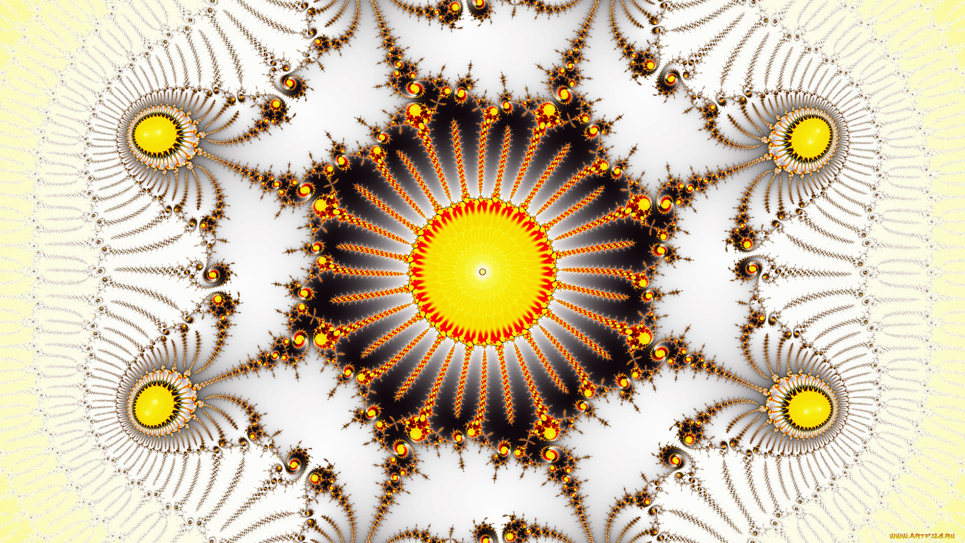 3д, графика, фракталы, , fractal, узор, фон, цвет