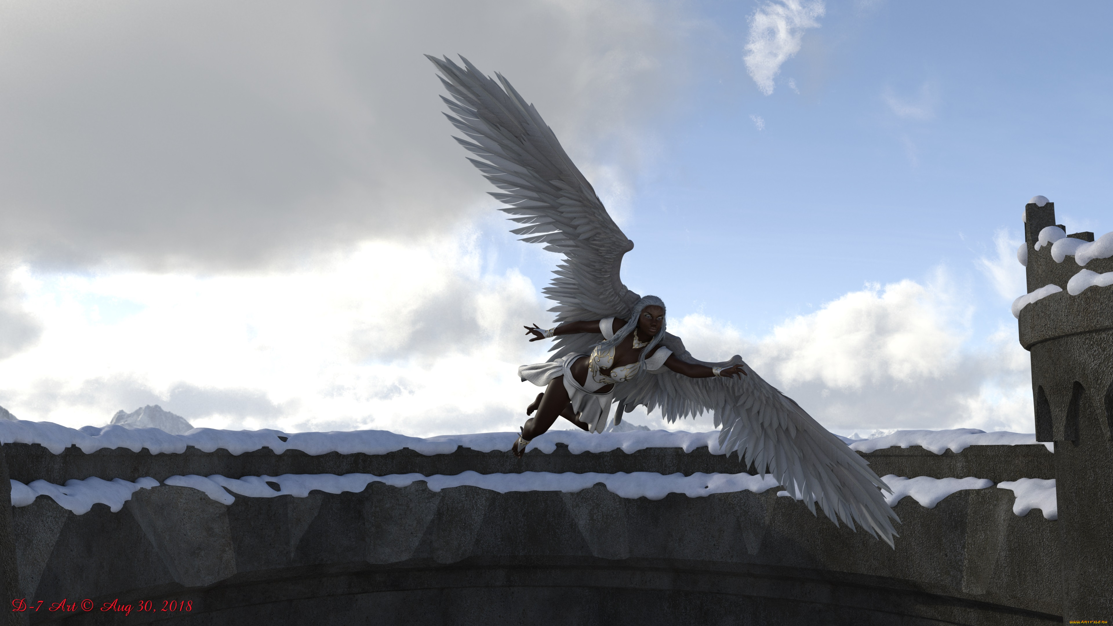 3д, графика, ангел, , angel, ангел, фон, взгляд, девушка