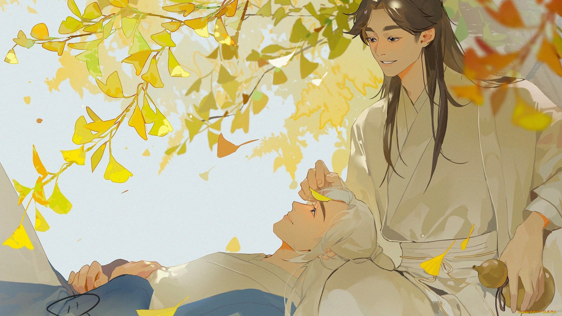 рисованное, кино, , мультфильмы, далекие, странники, парни, дерево