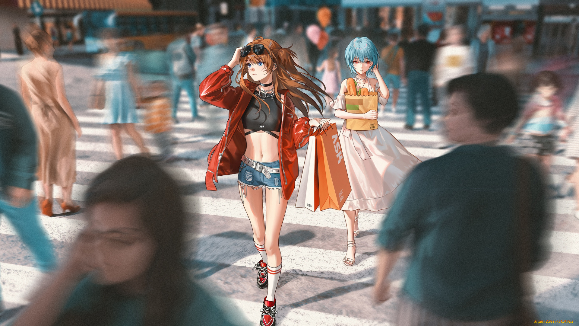 аниме, evangelion, neon, genesis