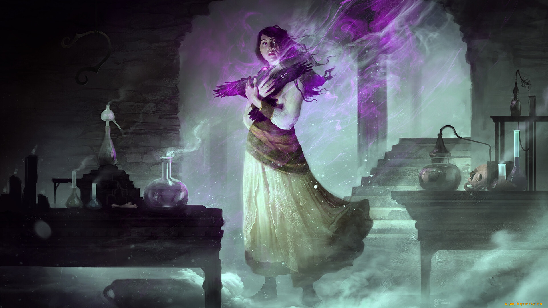 фэнтези, маги, , волшебники, девушка