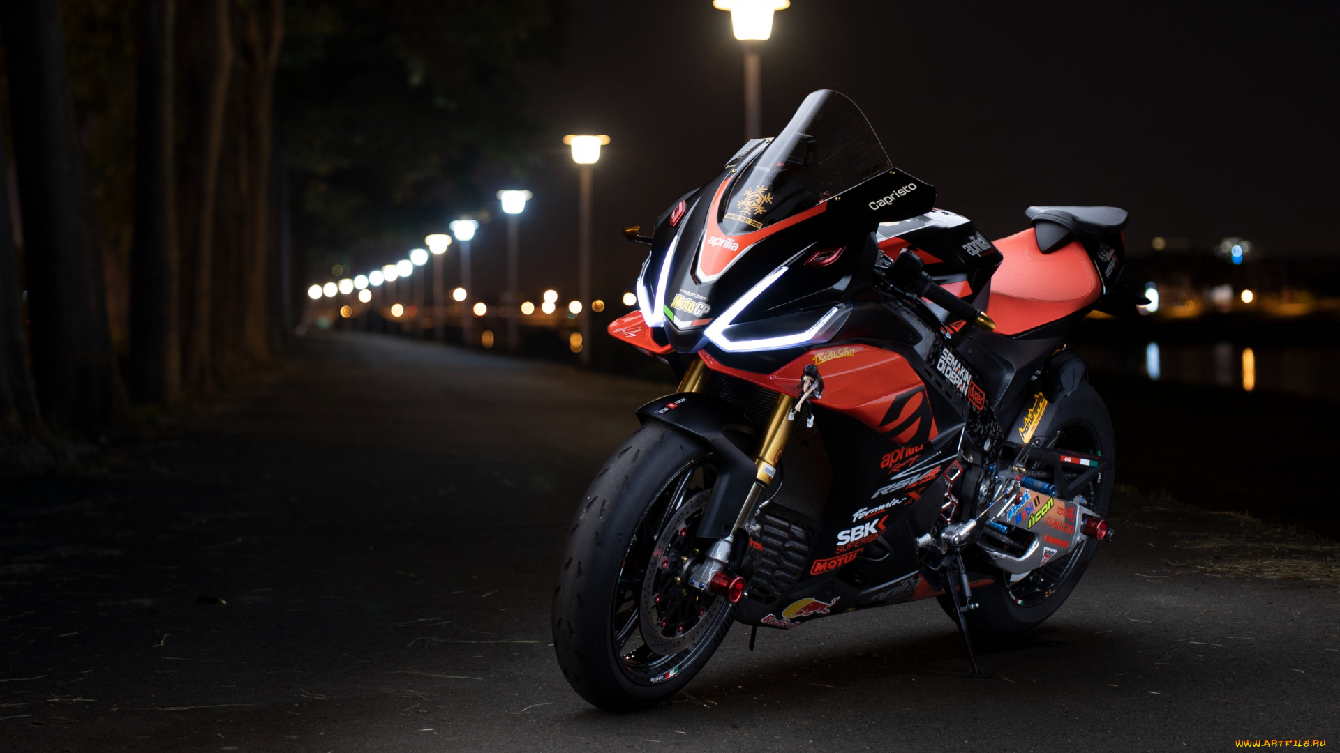 мотоциклы, aprilia, rsv4, спортбайк, новый, красный