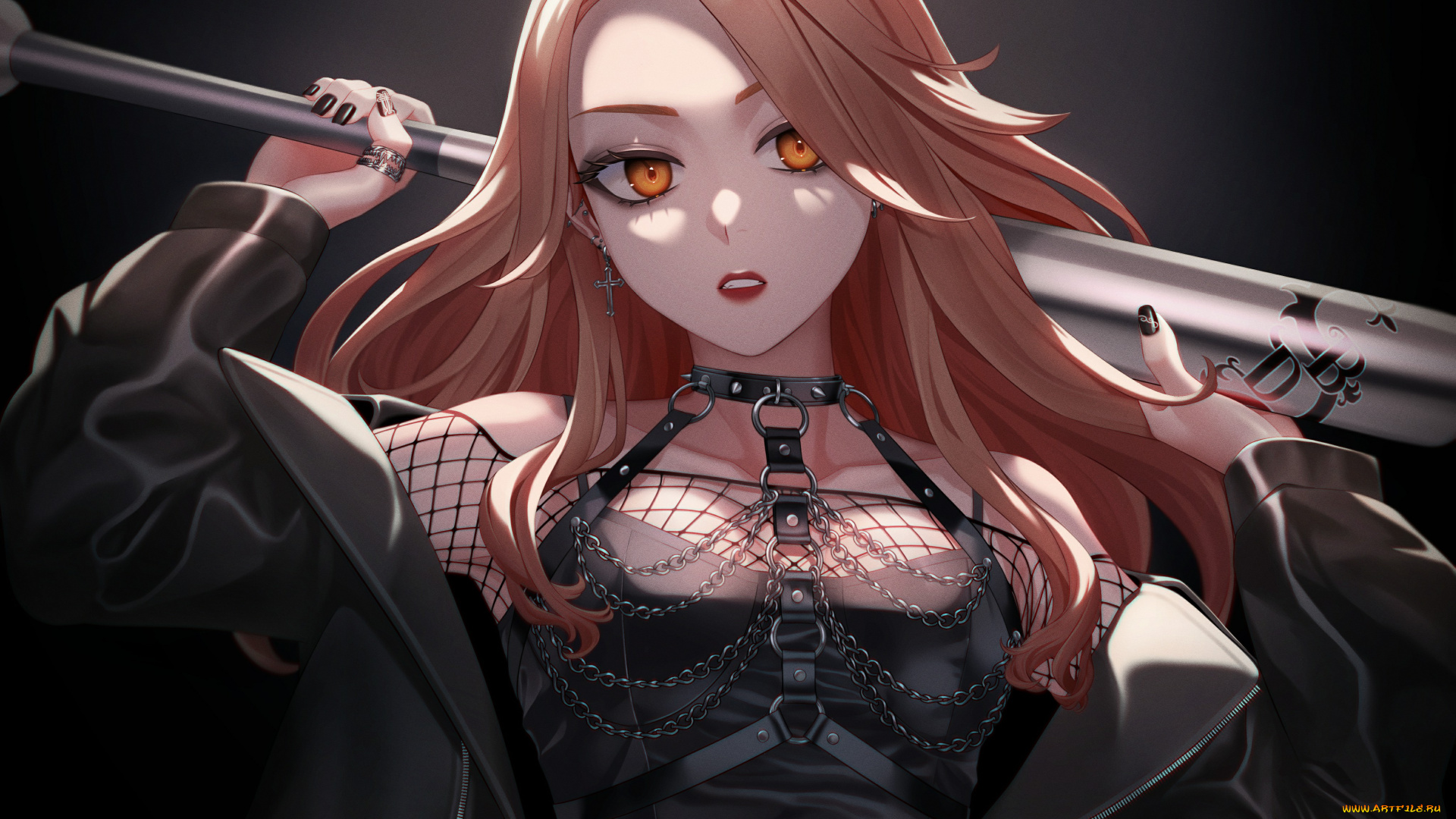 токийские, мстители, аниме, tokyo, revengers, токийские, мстители, девушка, взгляд, бита, udzuha, shiba