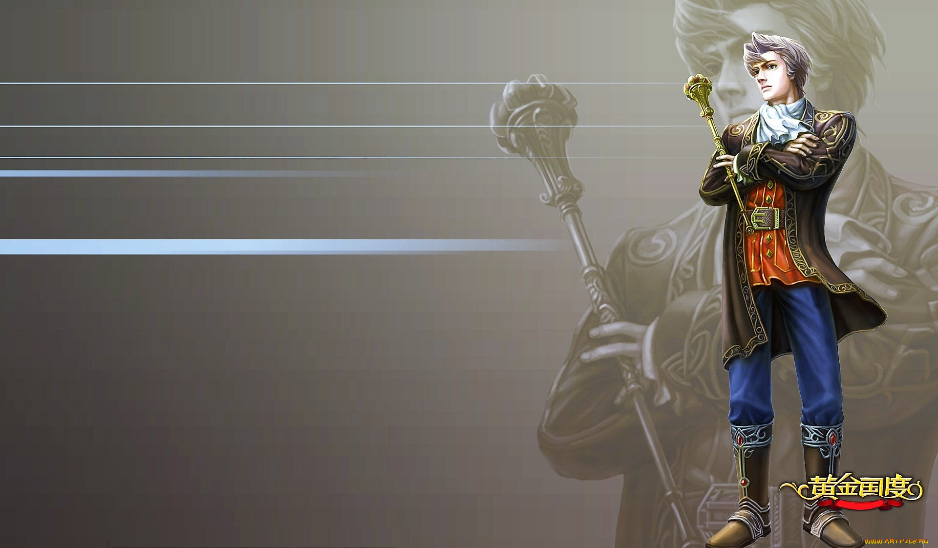 видео, игры, golden, land, мужчина, скипетр