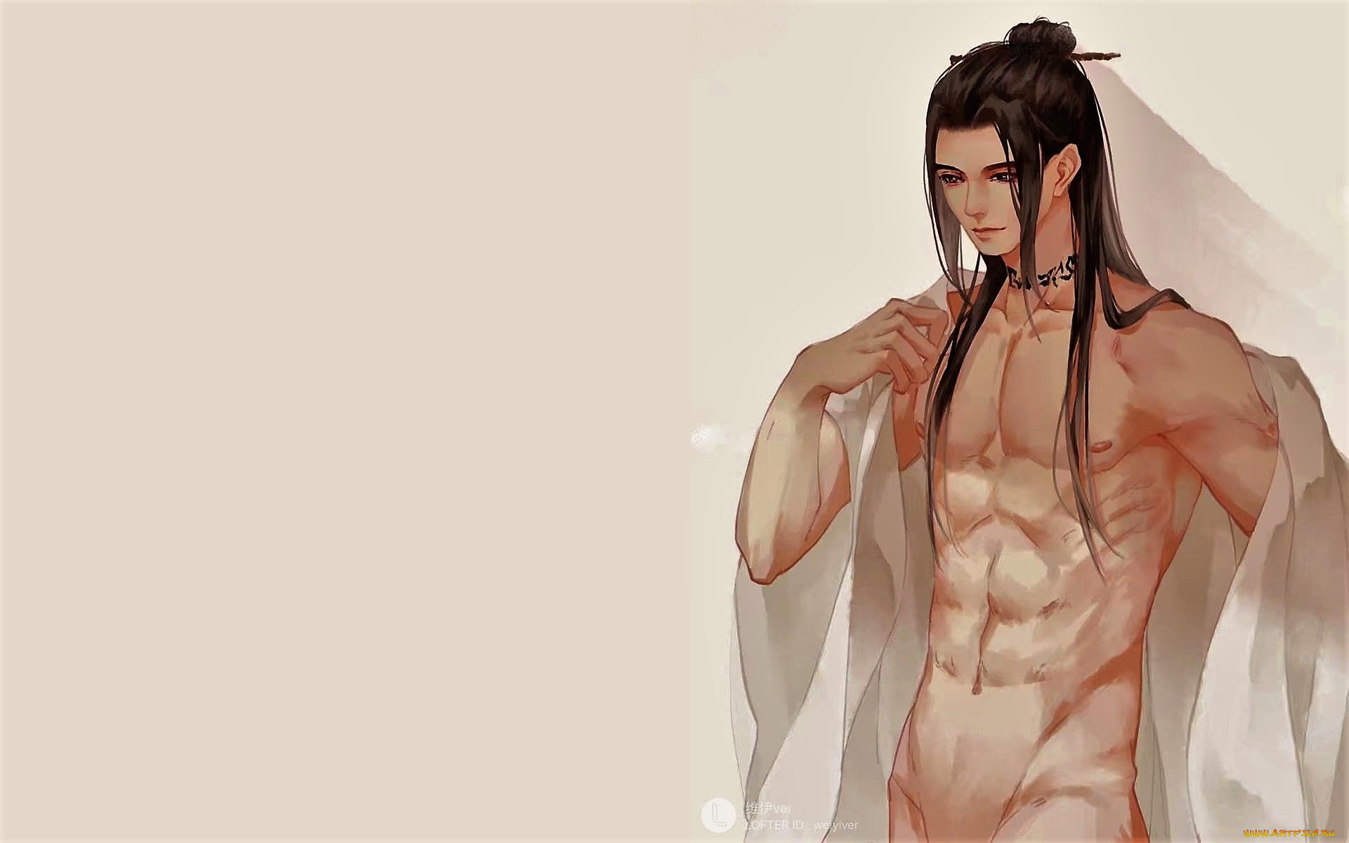 аниме, unknown, , другое, , парень, торс, рубашка