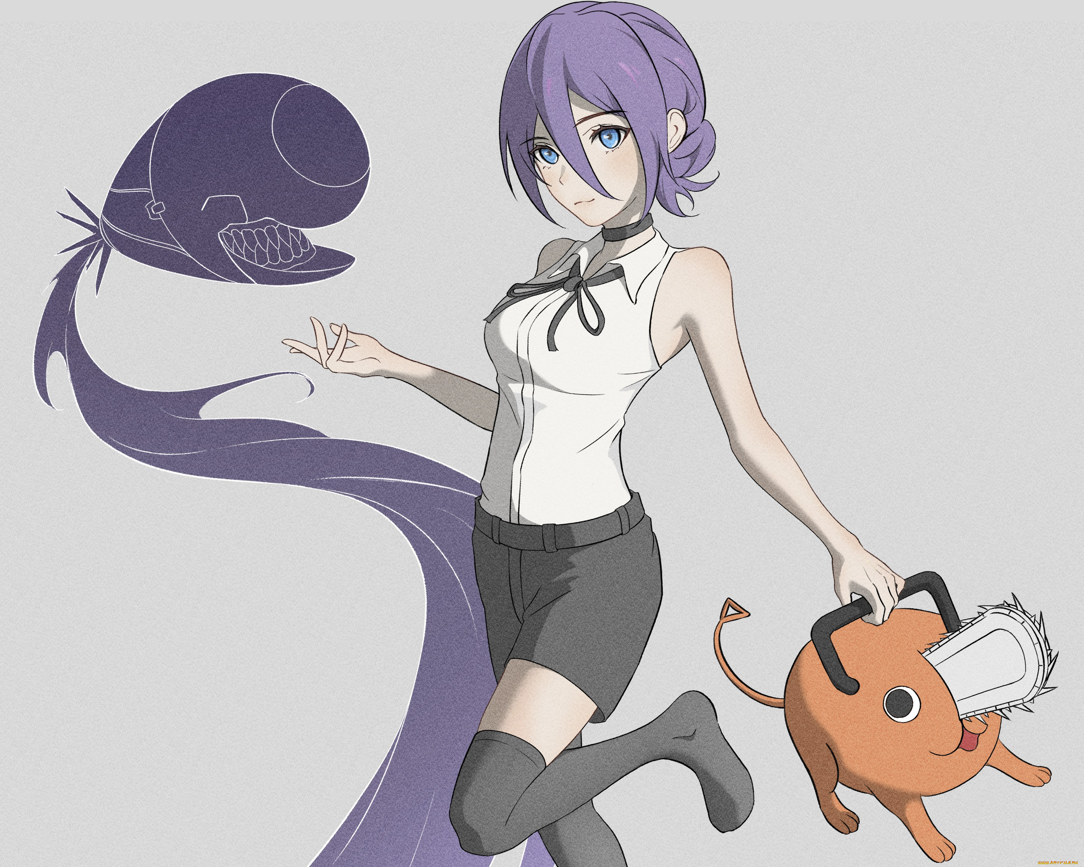 аниме, chainsaw, man, chainsaw, man