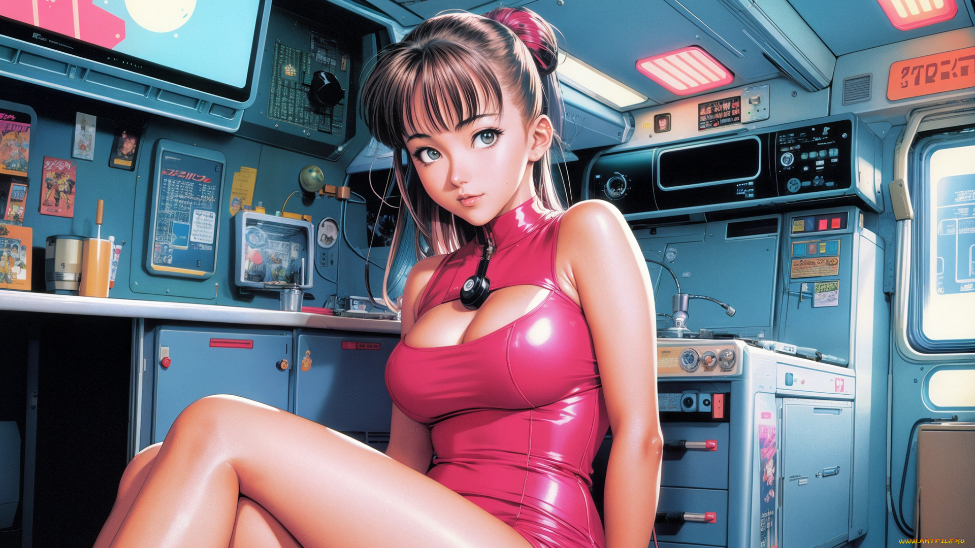 аниме, город, , улицы, , интерьер, , здания, нейросети, графика, нейроарт, ai, art, нейронные, сети, рисунки, нейро, искусство, vintage, 90s, anime