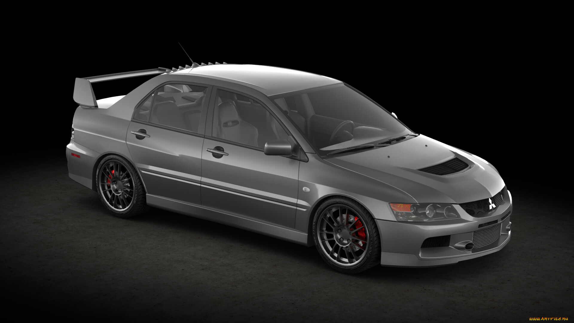 автомобили, 3д, mitsubishi