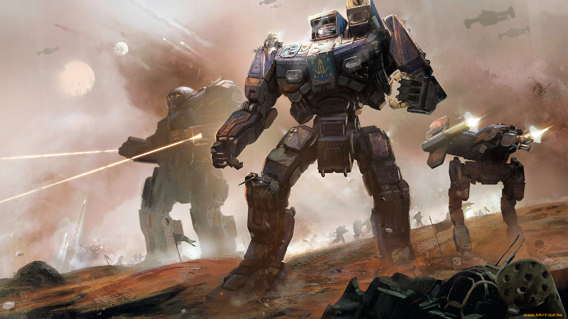 видео, игры, battletech, роботы, лазеры