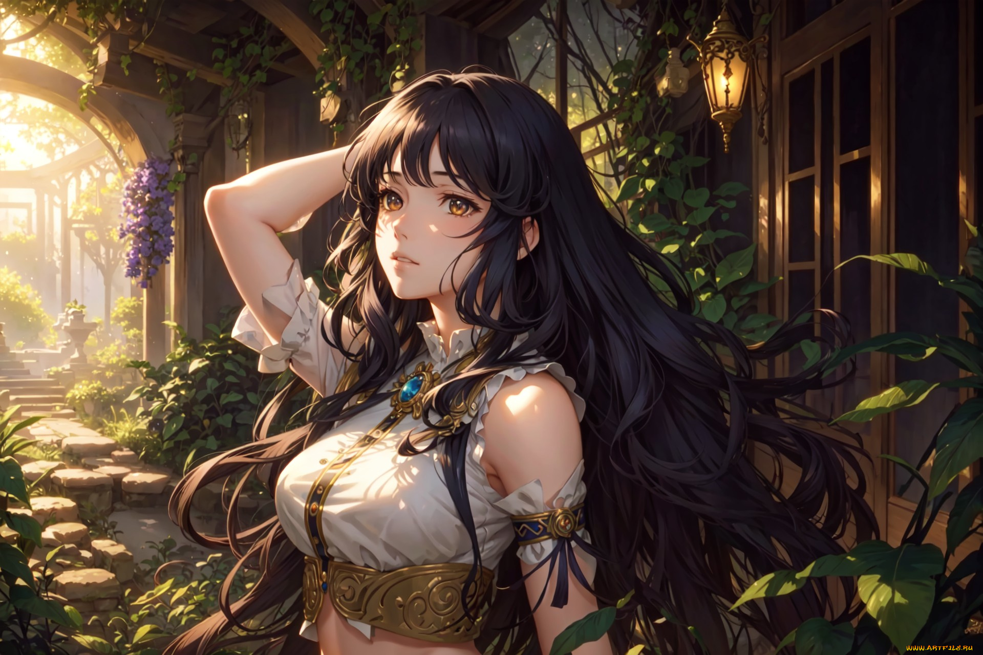 аниме, пейзажи, , природа, нейросети, графика, нейроарт, ai, art, нейронные, сети, рисунки, нейро, искусство, девушка