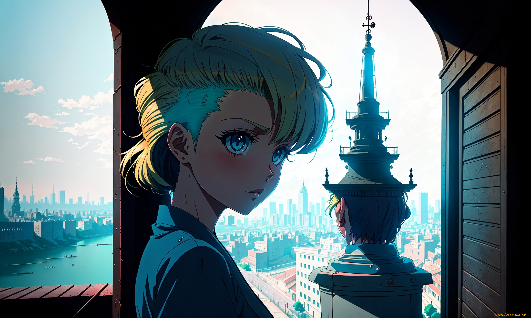 аниме, город, , улицы, , интерьер, , здания, нейросети, графика, нейроарт, ai, art, нейронные, сети, рисунки, нейро, искусство, девушка