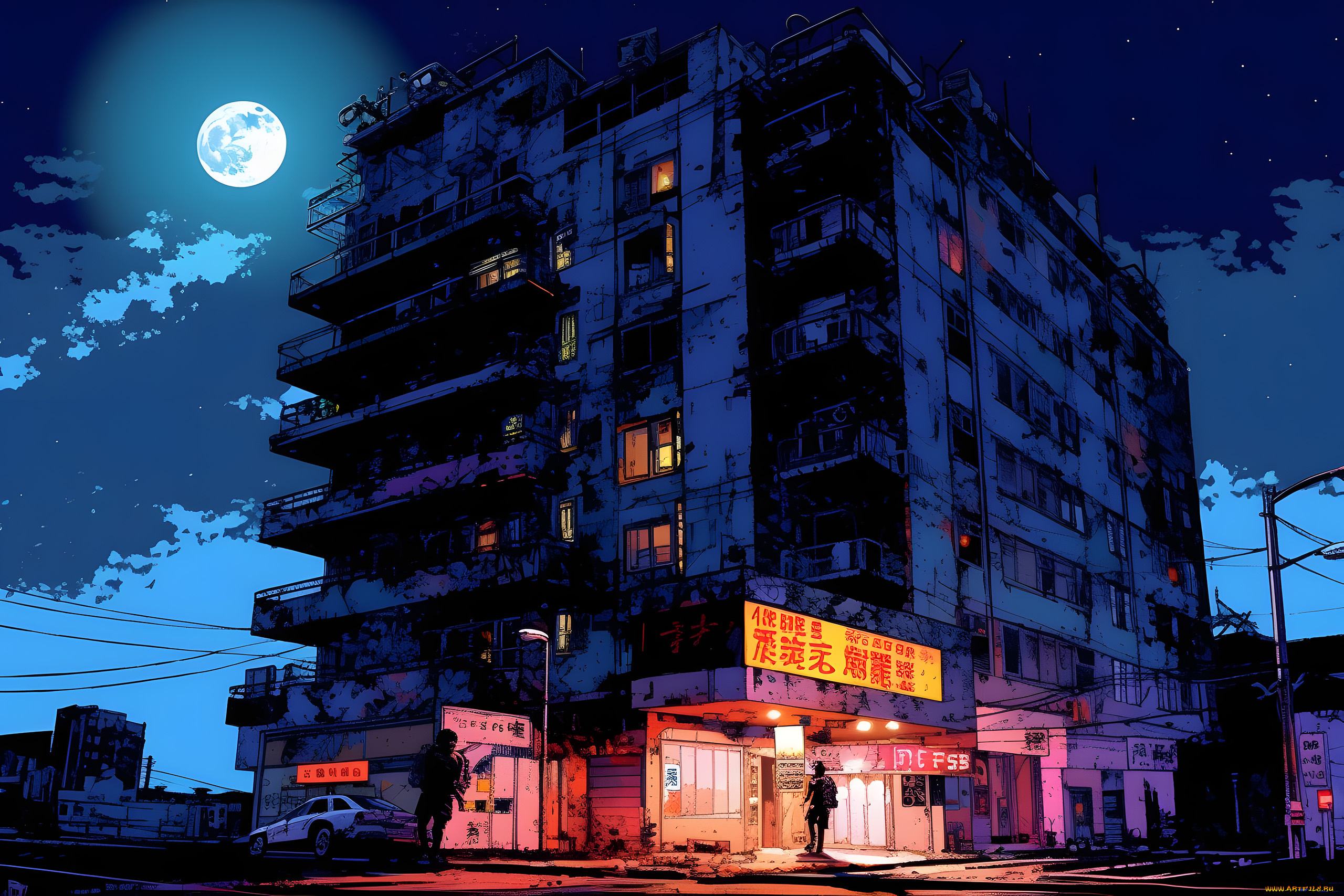 аниме, город, , улицы, , интерьер, , здания, нейросети, графика, нейроарт, ai, art, нейронные, сети, рисунки, нейро, искусство