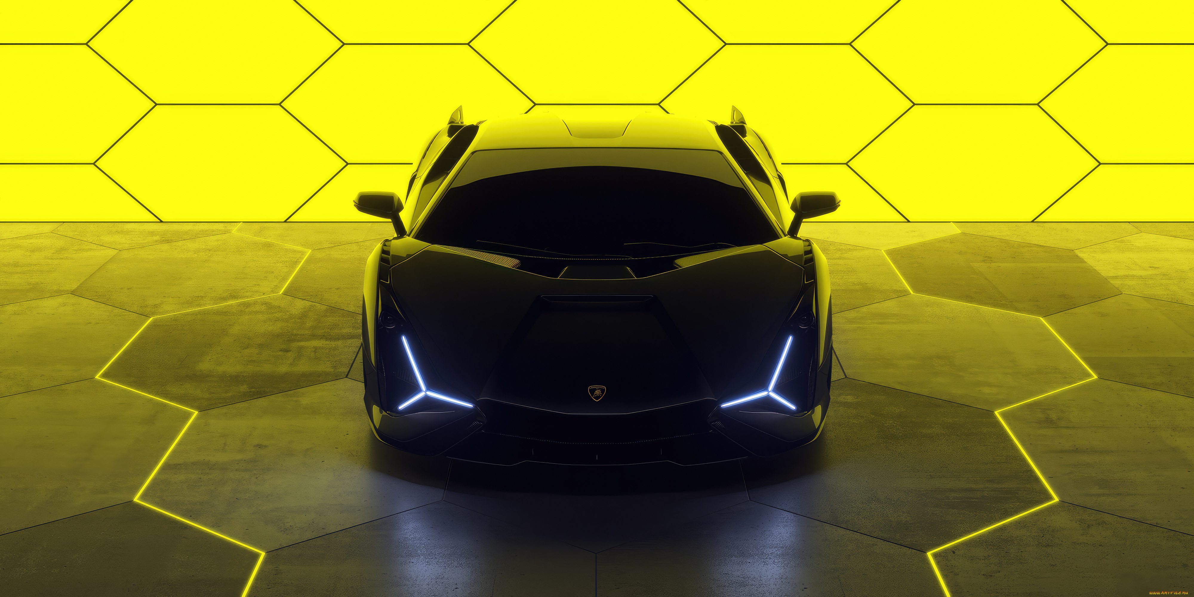 автомобили, lamborghini, sian, флуоресцентный, гиперкар