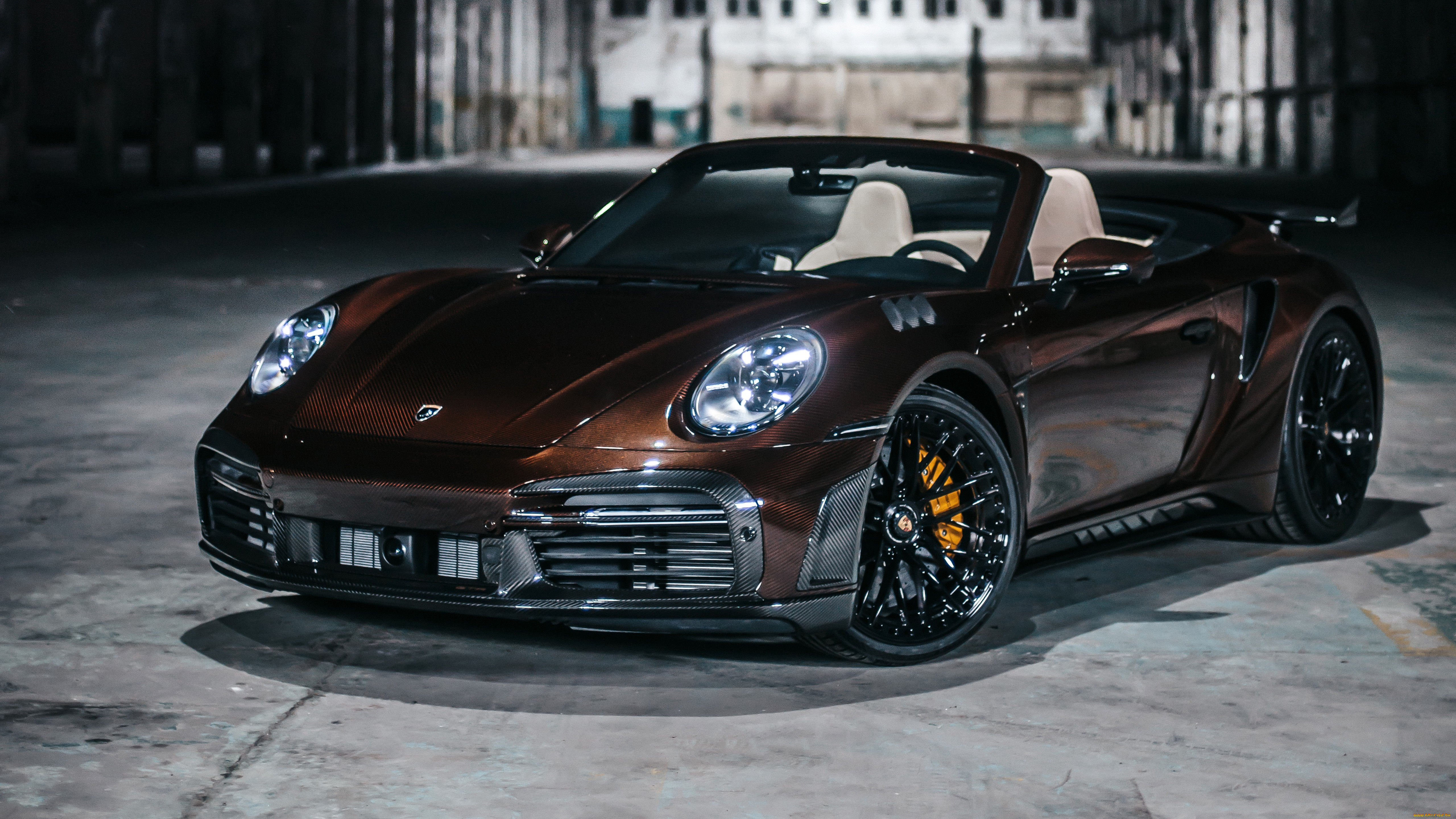 автомобили, porsche, 911, turbo, s, stinger, gtr, cabriolet, carbon, edition, top, car, tuning, тюнинг, автомобиль, средство, передвижения