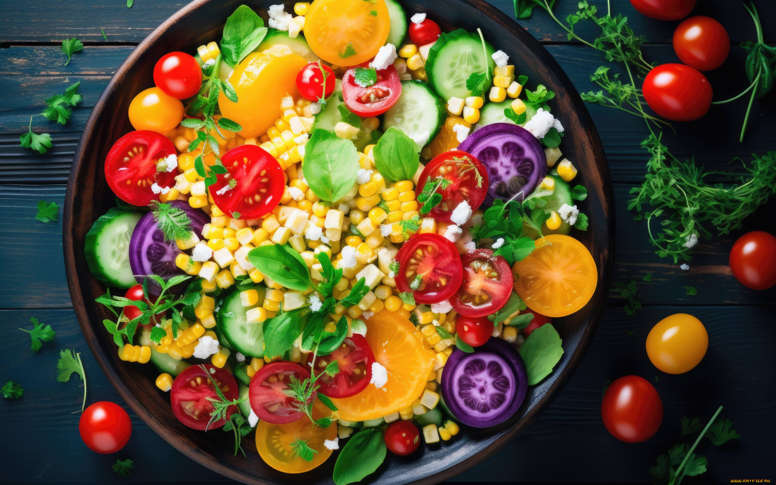 3д, графика, еда-, food, овощной, салат