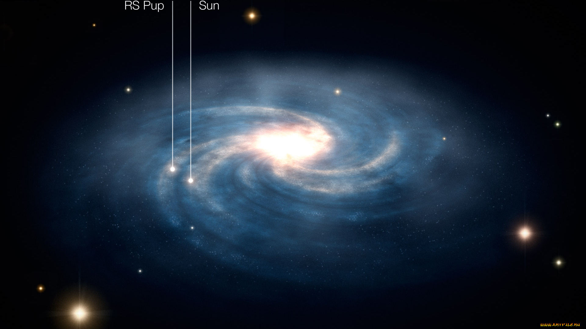 космос, галактики, туманности