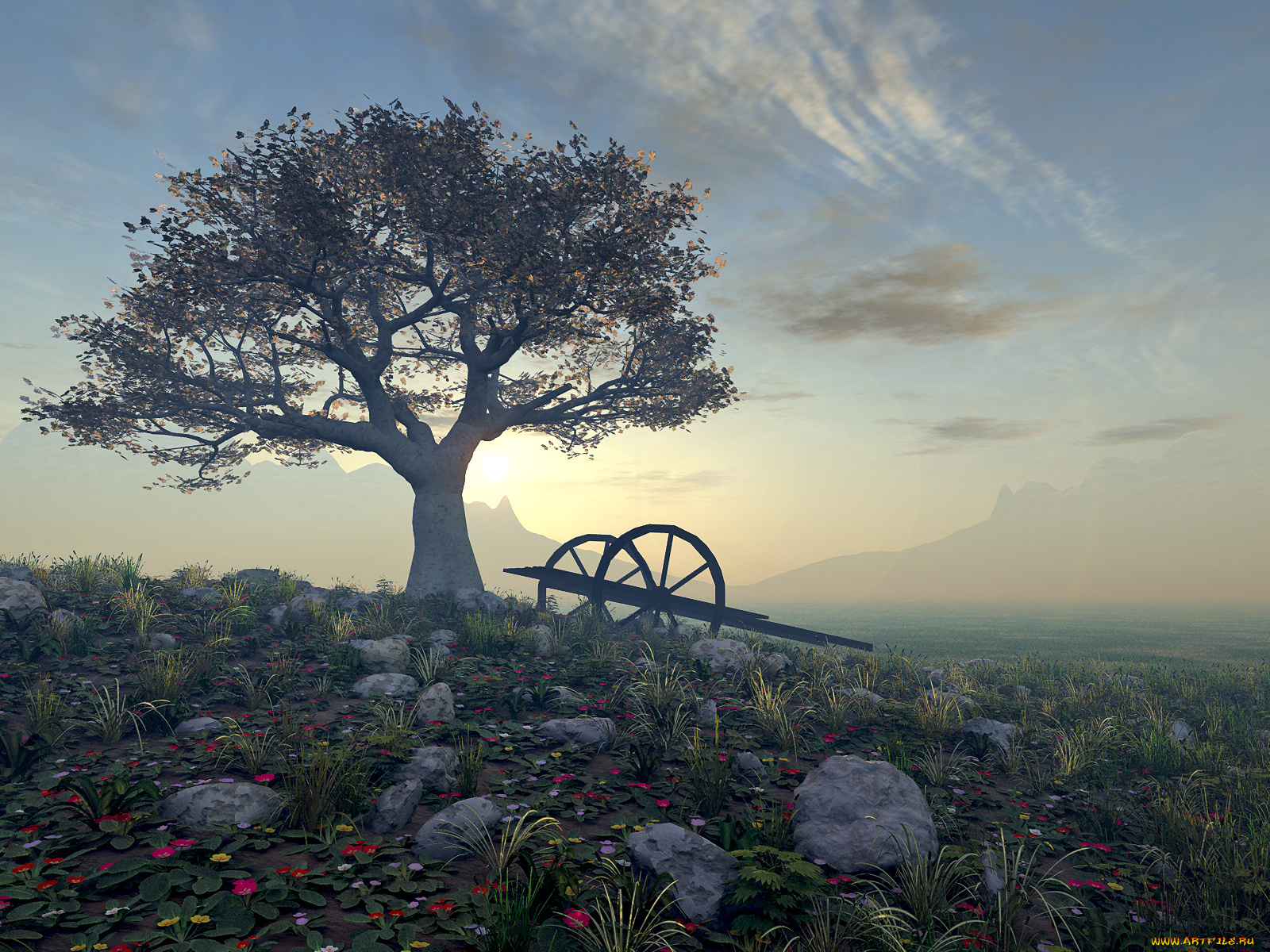 3д, графика, nature, landscape, природа