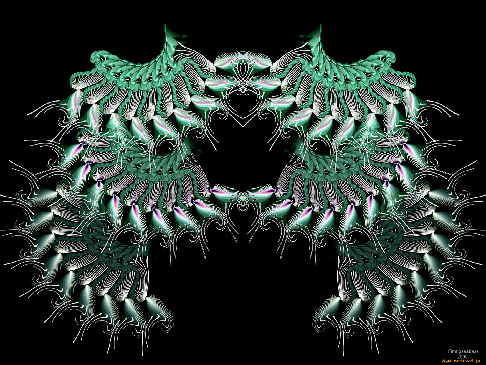 3д, графика, fractal, фракталы