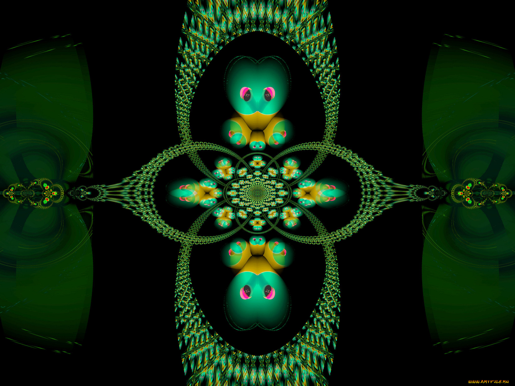 3д, графика, fractal, фракталы