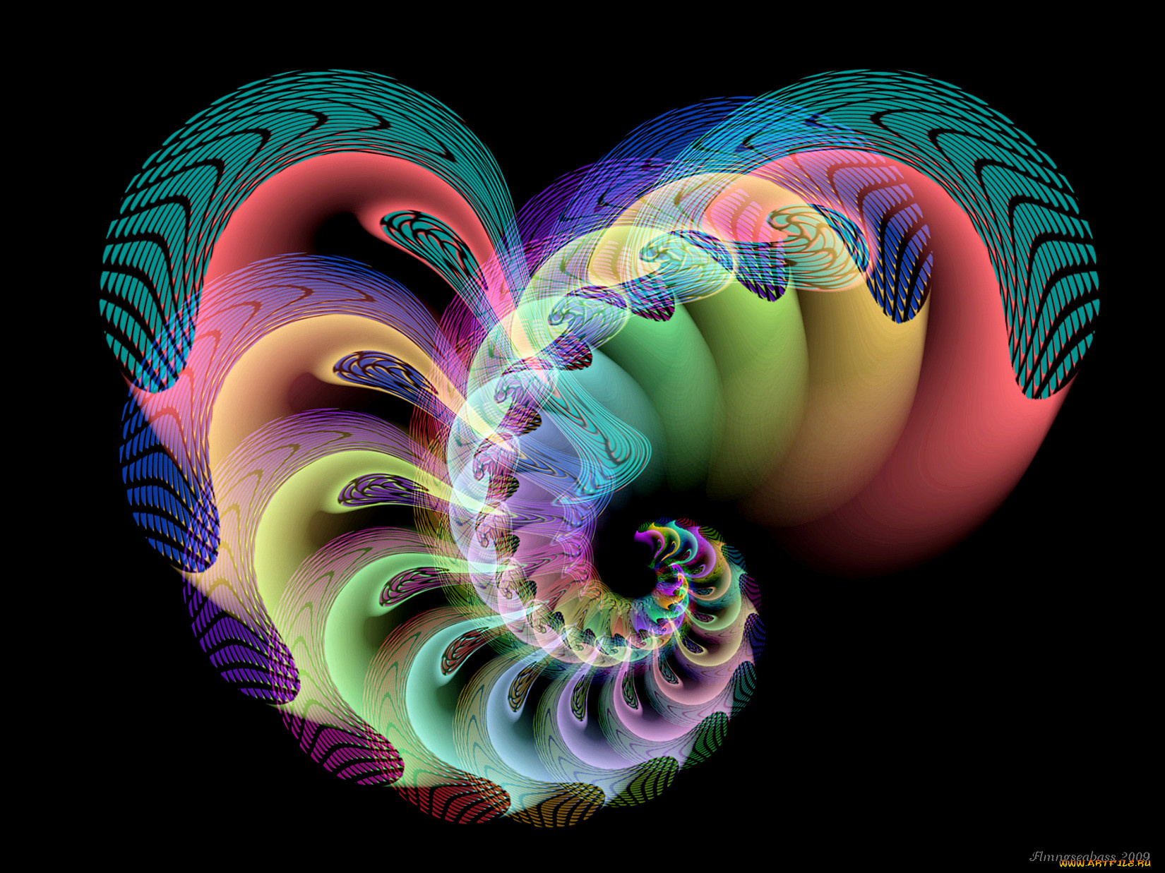 3д, графика, fractal, фракталы