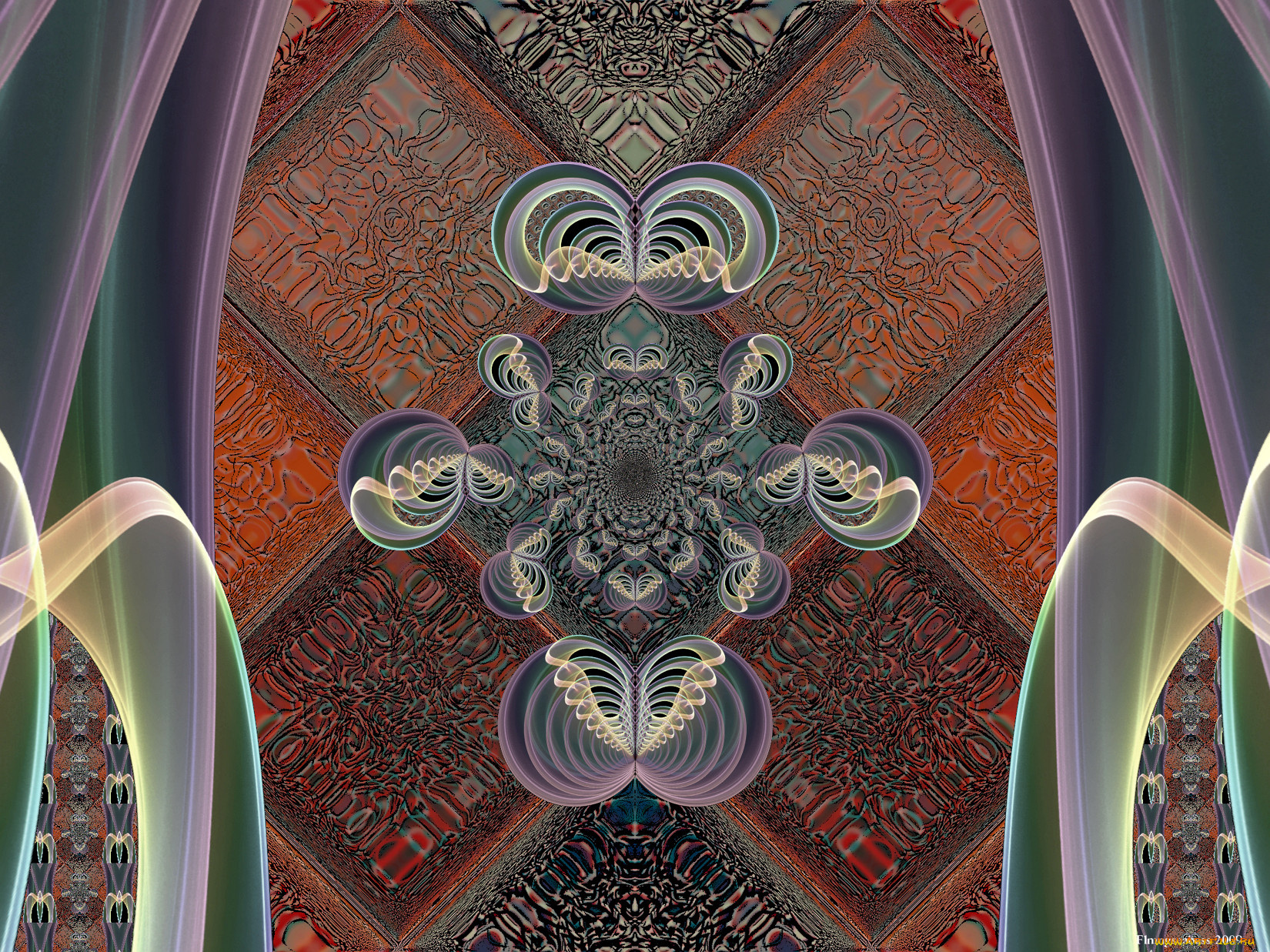 3д, графика, fractal, фракталы