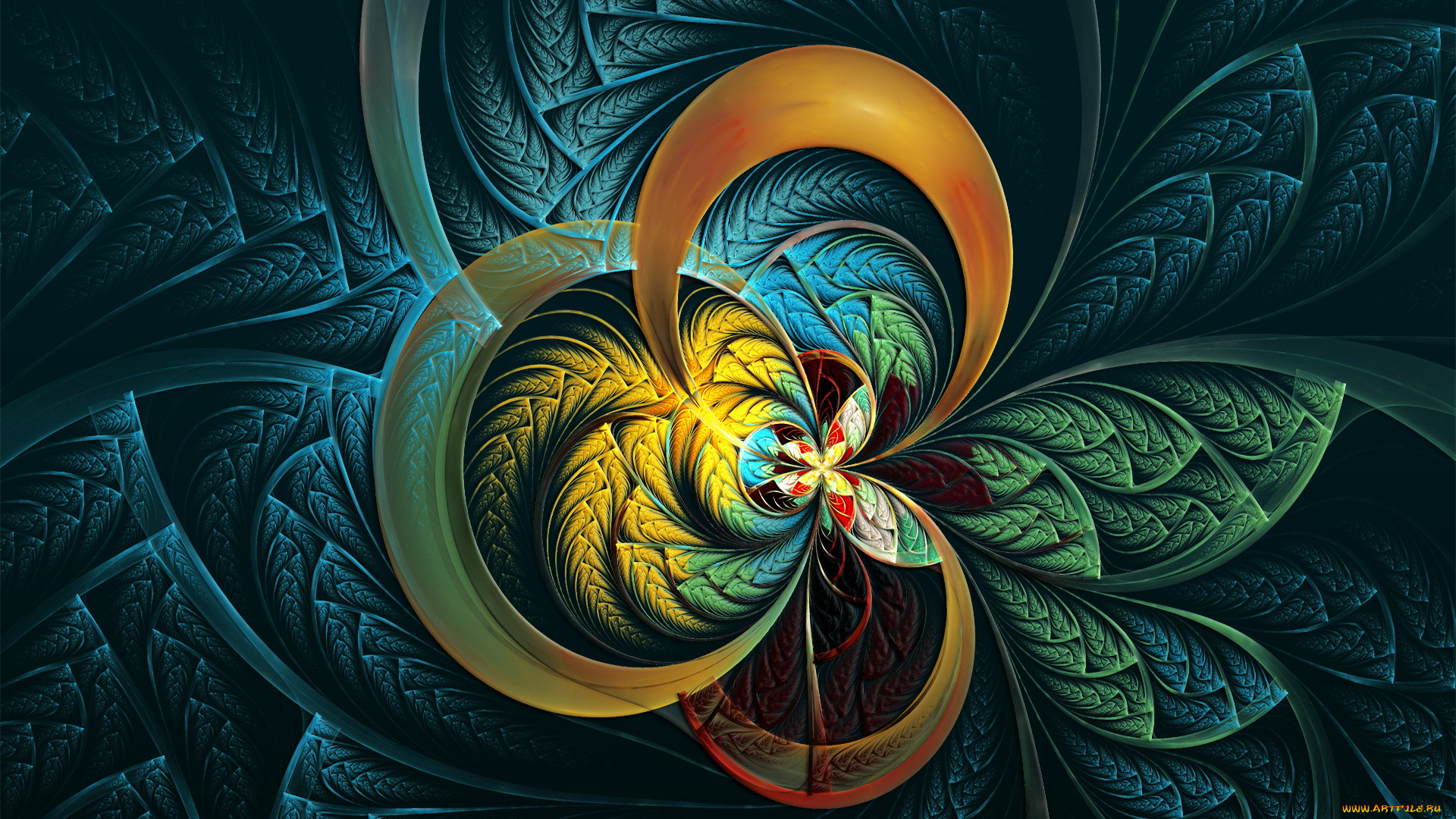 3д, графика, fractal, фракталы, абстракции