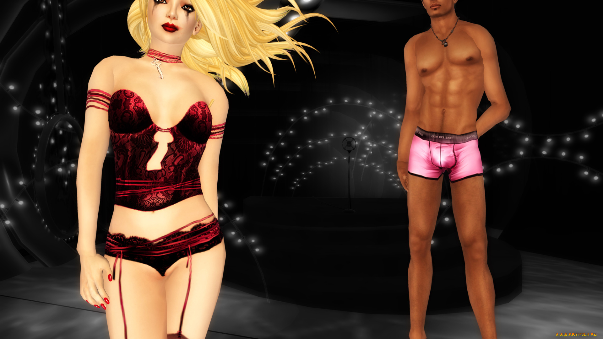 3д, графика, people, люди, блондинка