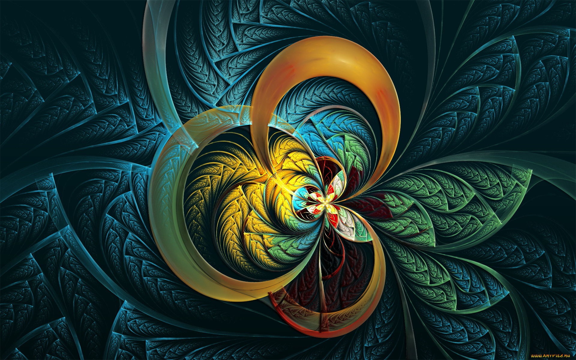 3д, графика, fractal, фракталы, абстракции