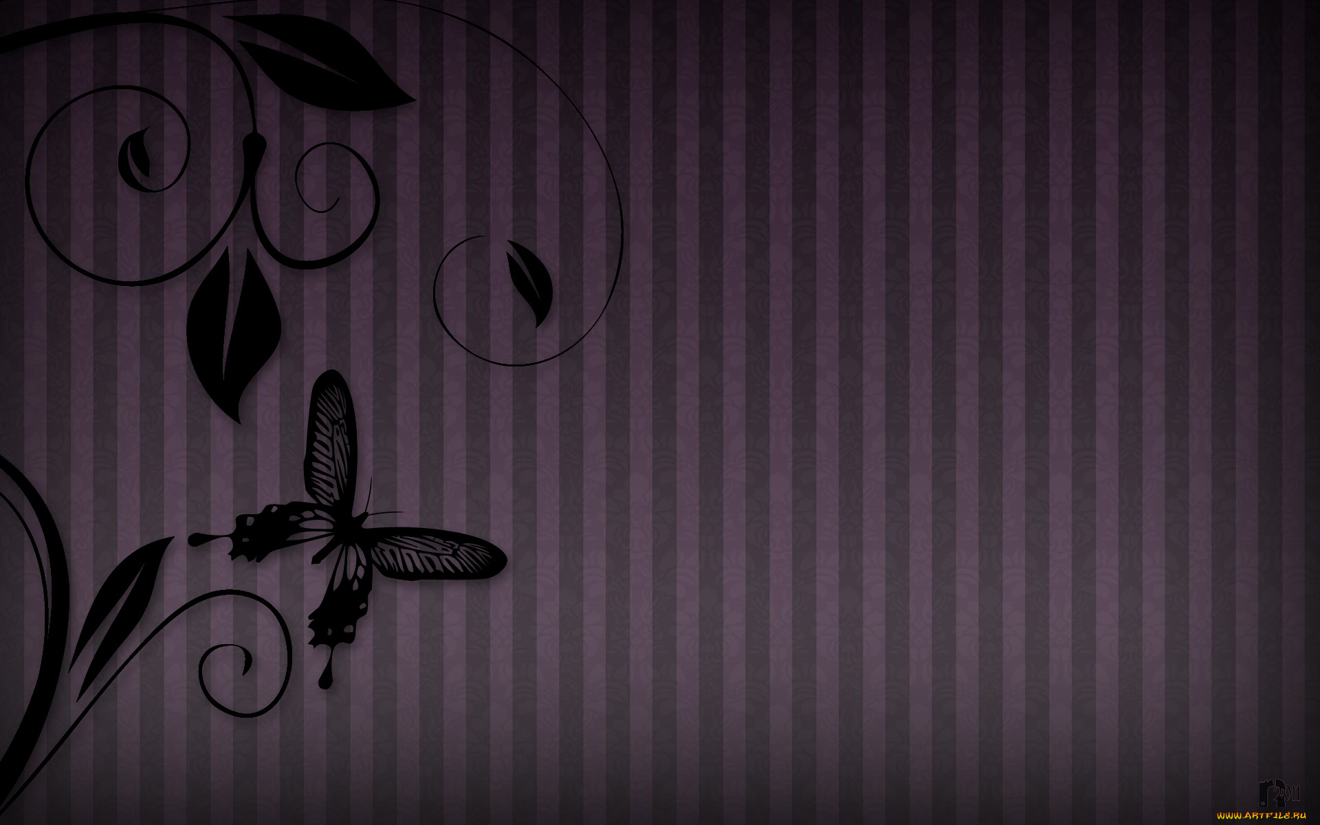 векторная, графика, бабочки