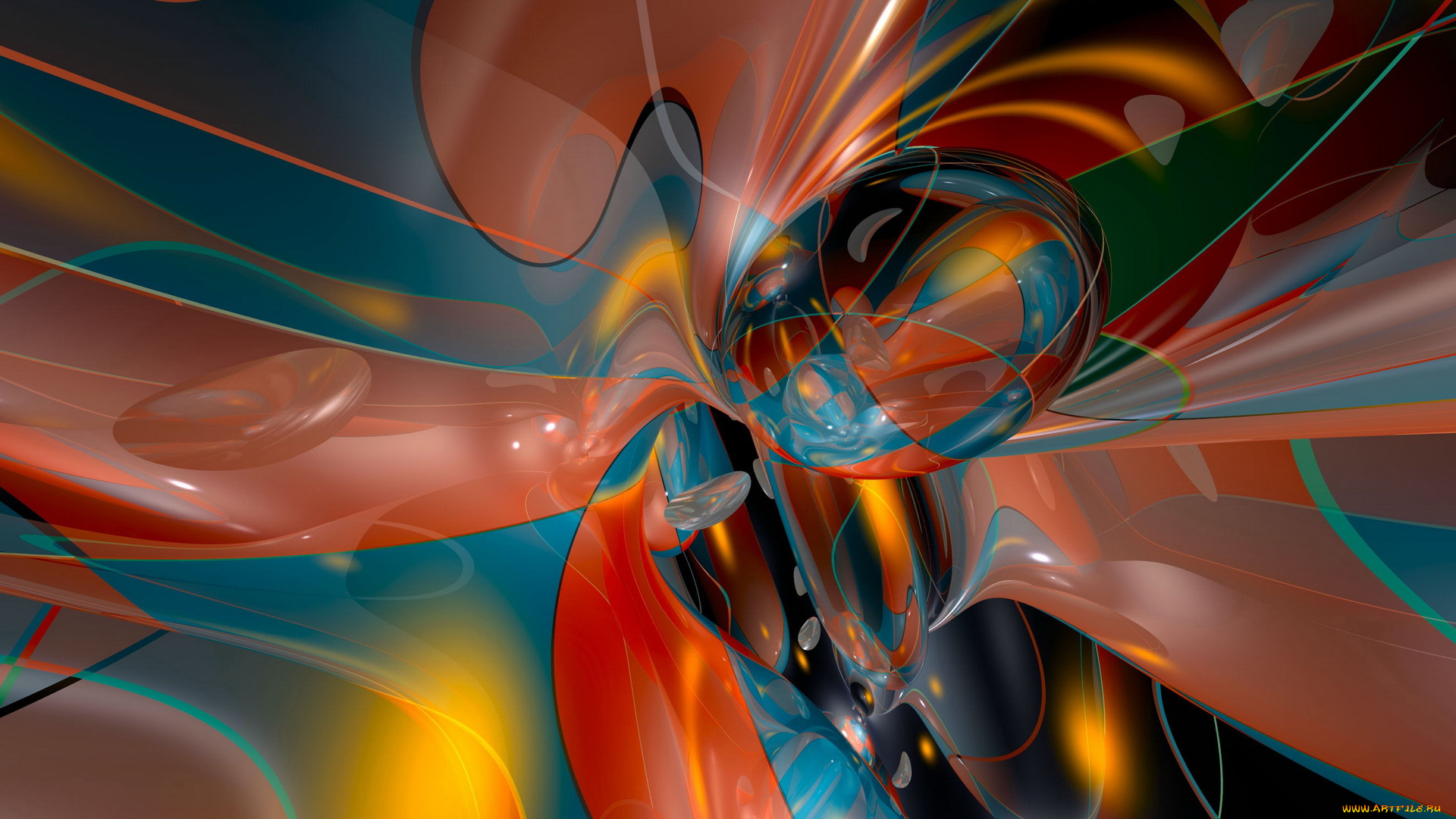 3д, графика, fractal, фракталы, узор, цвета, фон