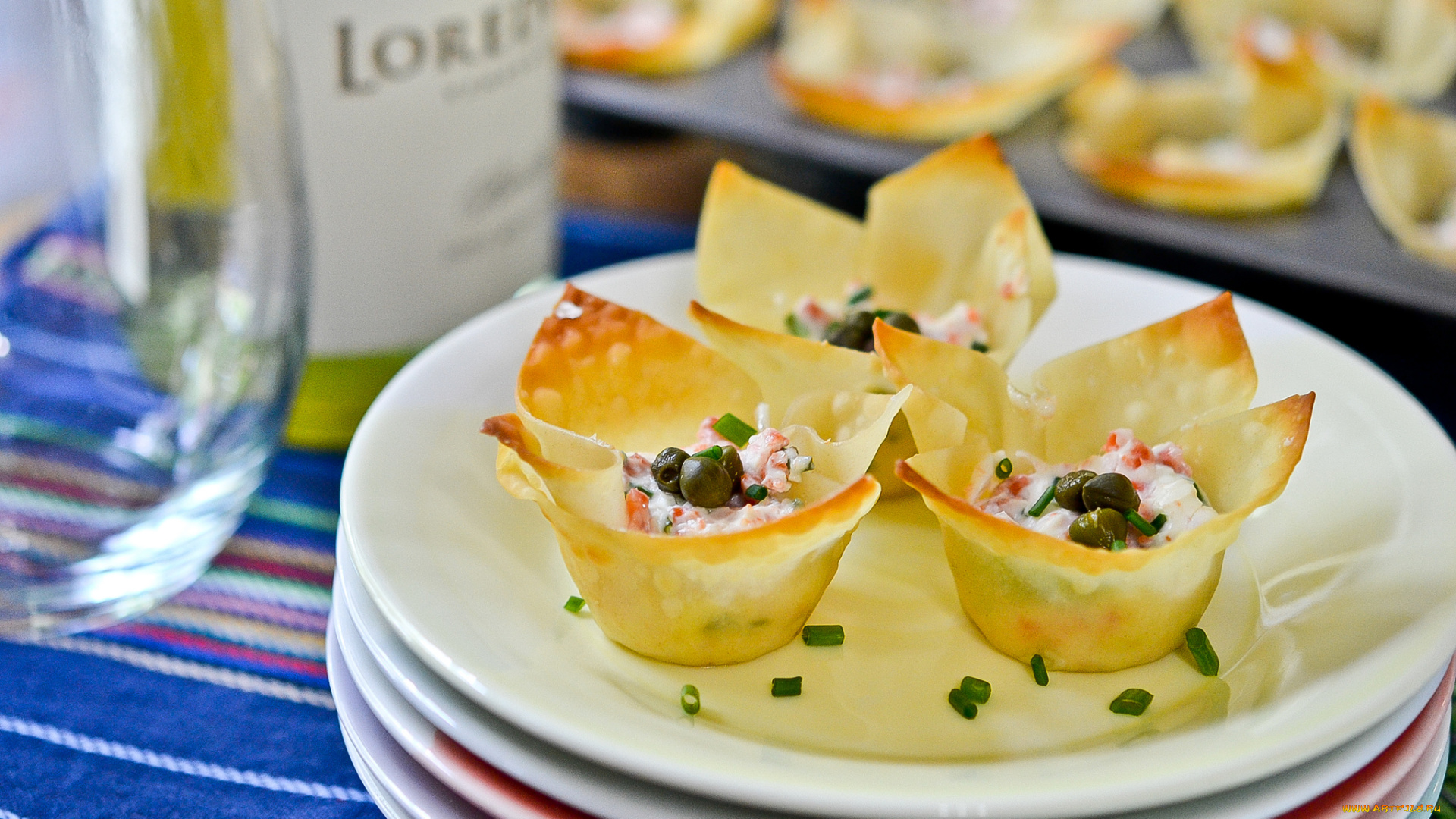 еда, салаты, закуски, закуска, lox, rangoons, тарелки