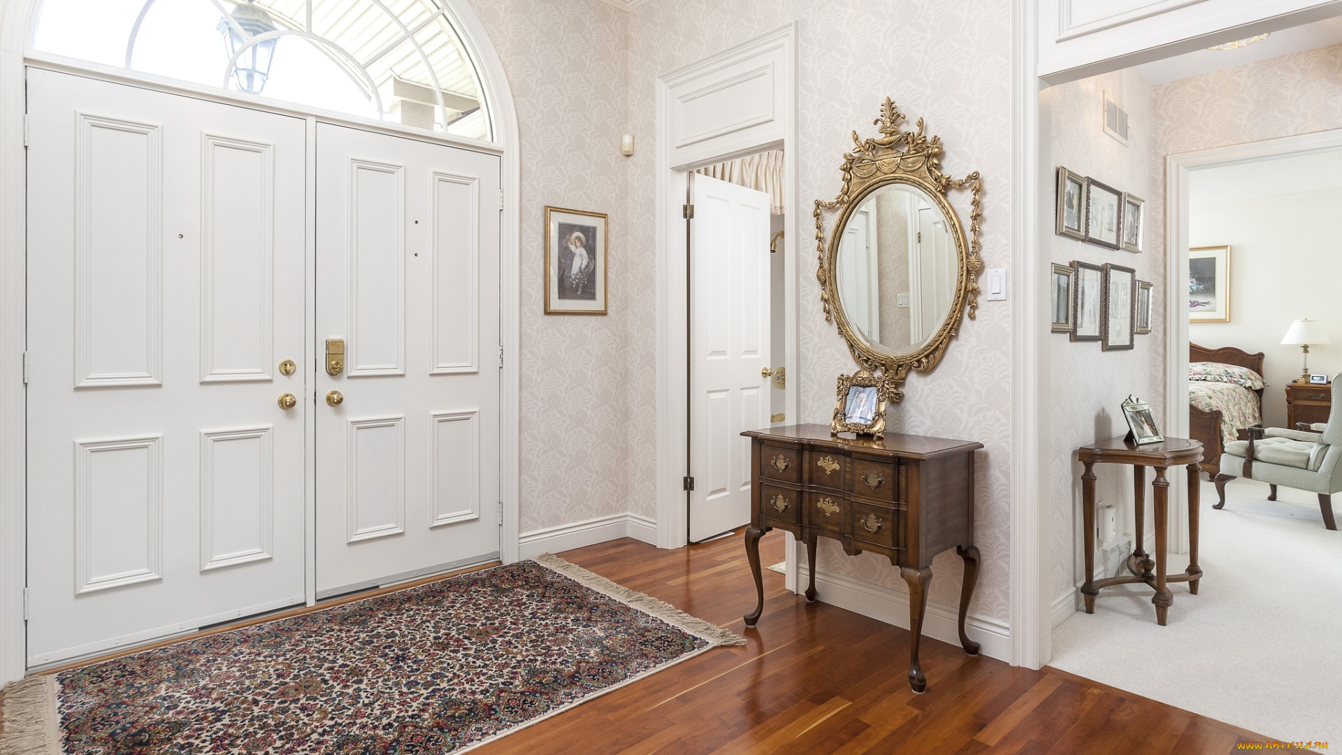 интерьер, холлы, лестницы, корридоры, холл, зеркало
