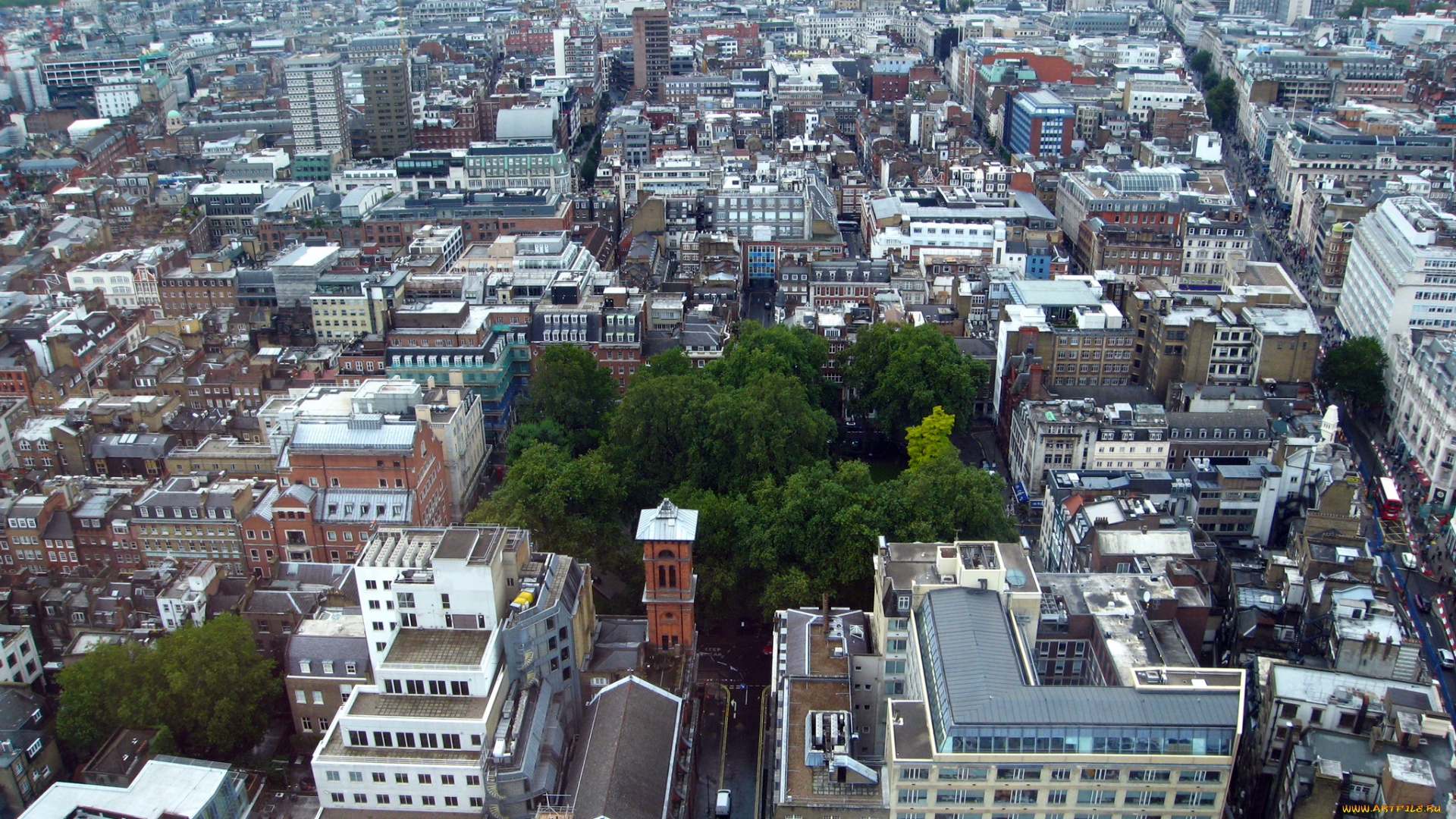 лондон, города, великобритания, дома, панорама