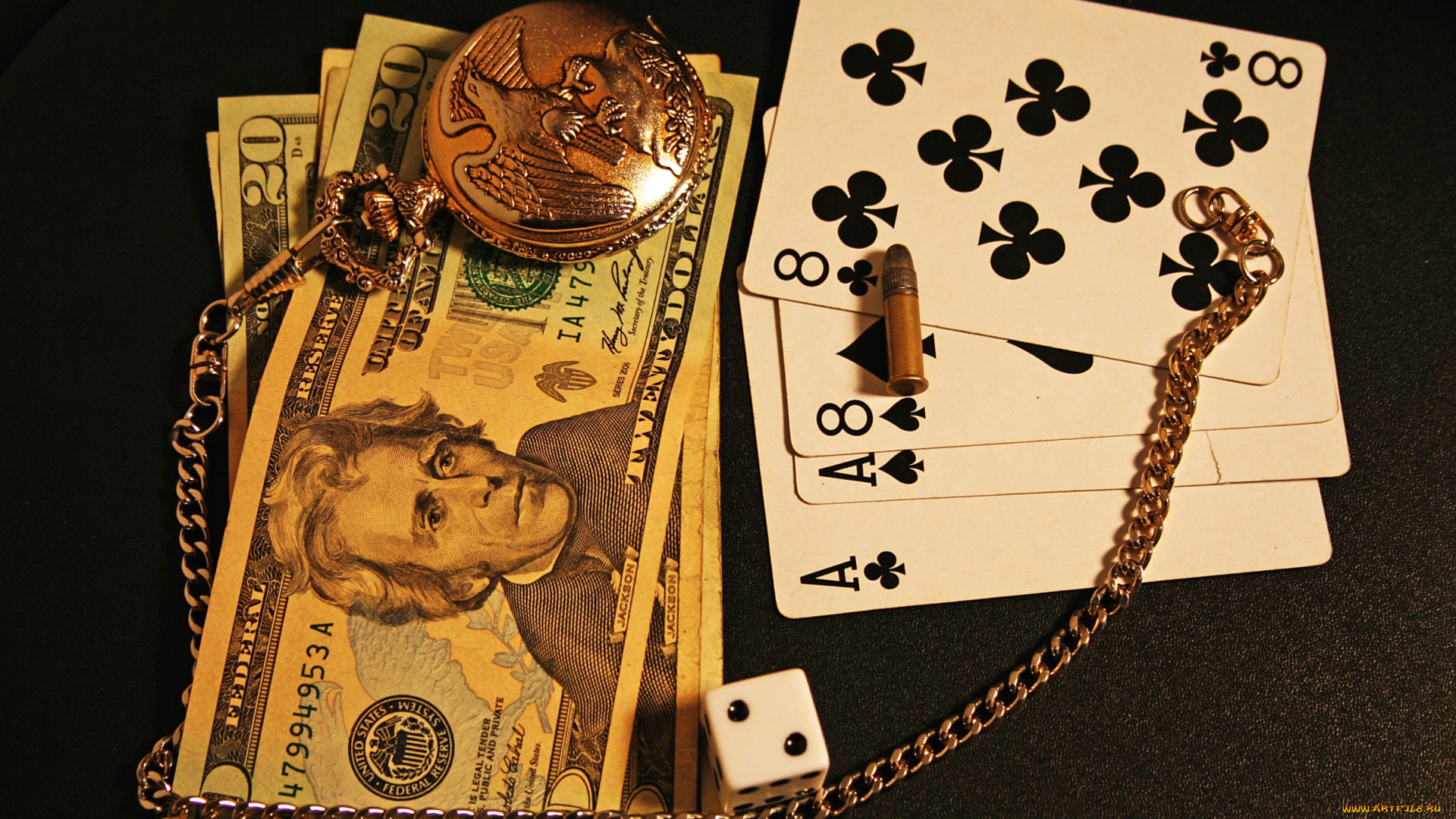разное, настольные, игры, азартные, пуля, часы, карты, доллары