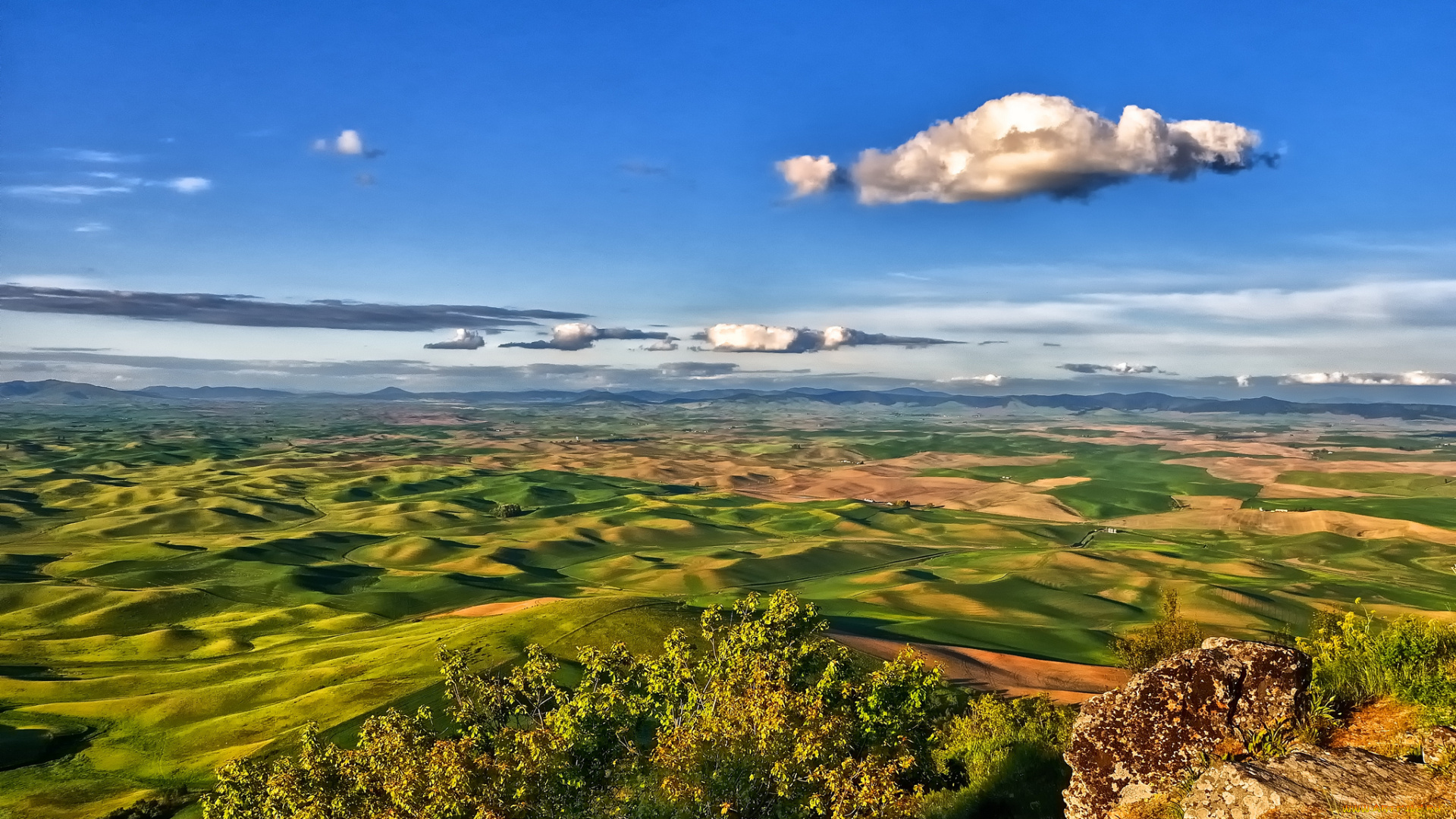 steptoe, butte, state, park, washington, природа, пейзажи, панорама, холмы, palouse