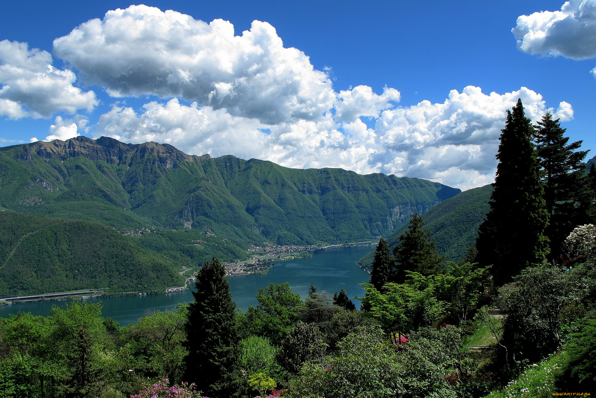 san, grato, botanical, park, ticino, switzerland, природа, реки, озера, горы, парк, lake, lugano, тичино, швейцария, озеро, лугано