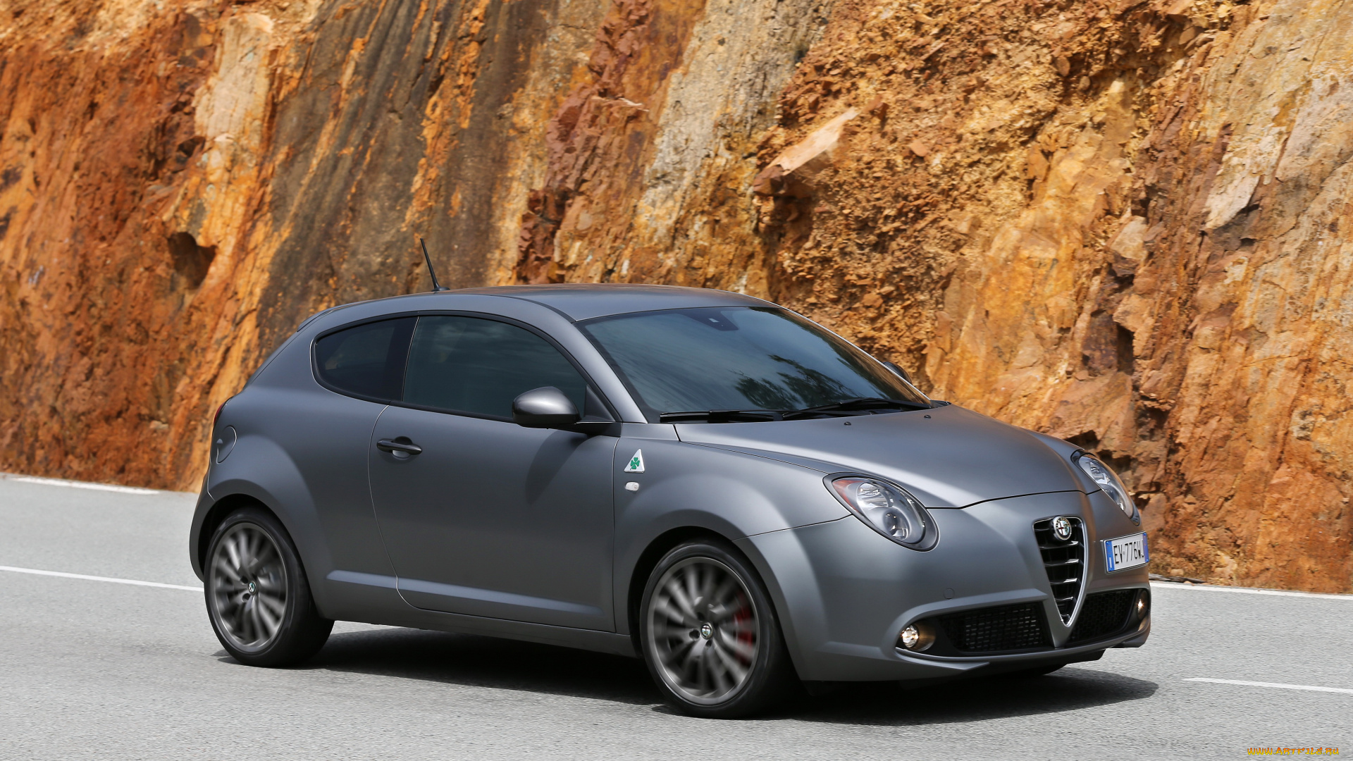 2014, alfa, romeo, mito, qv, автомобили, alfa, romeo, серый, alfa, romeo, дорога