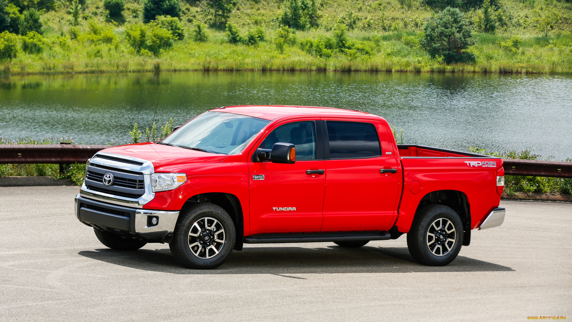 2014, toyota, tundra, sr5, автомобили, toyota, красный, tundra