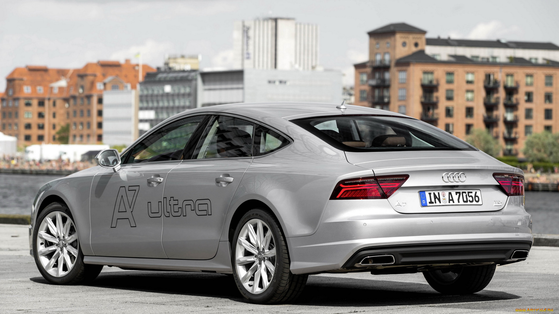 автомобили, audi, ultra, 3-0, tdi, sportback, a7, серый, 2014г